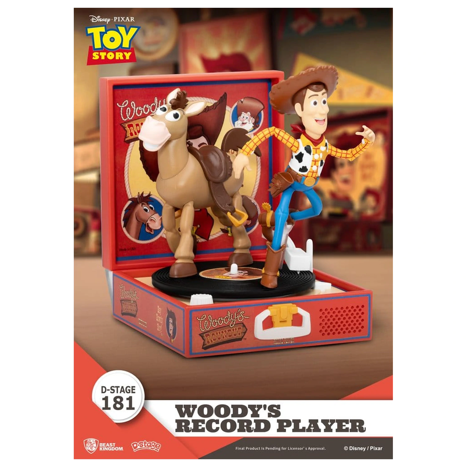 Toy Story Record Player Series PVC figúrka Woody's Record Player 13 cm produktová fotografia