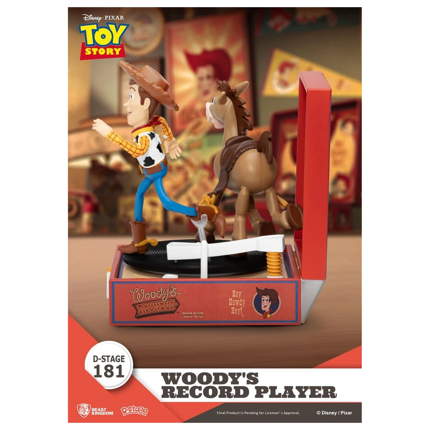 Toy Story Record Player Series PVC figúrka Woody's Record Player 13 cm produktová fotografia