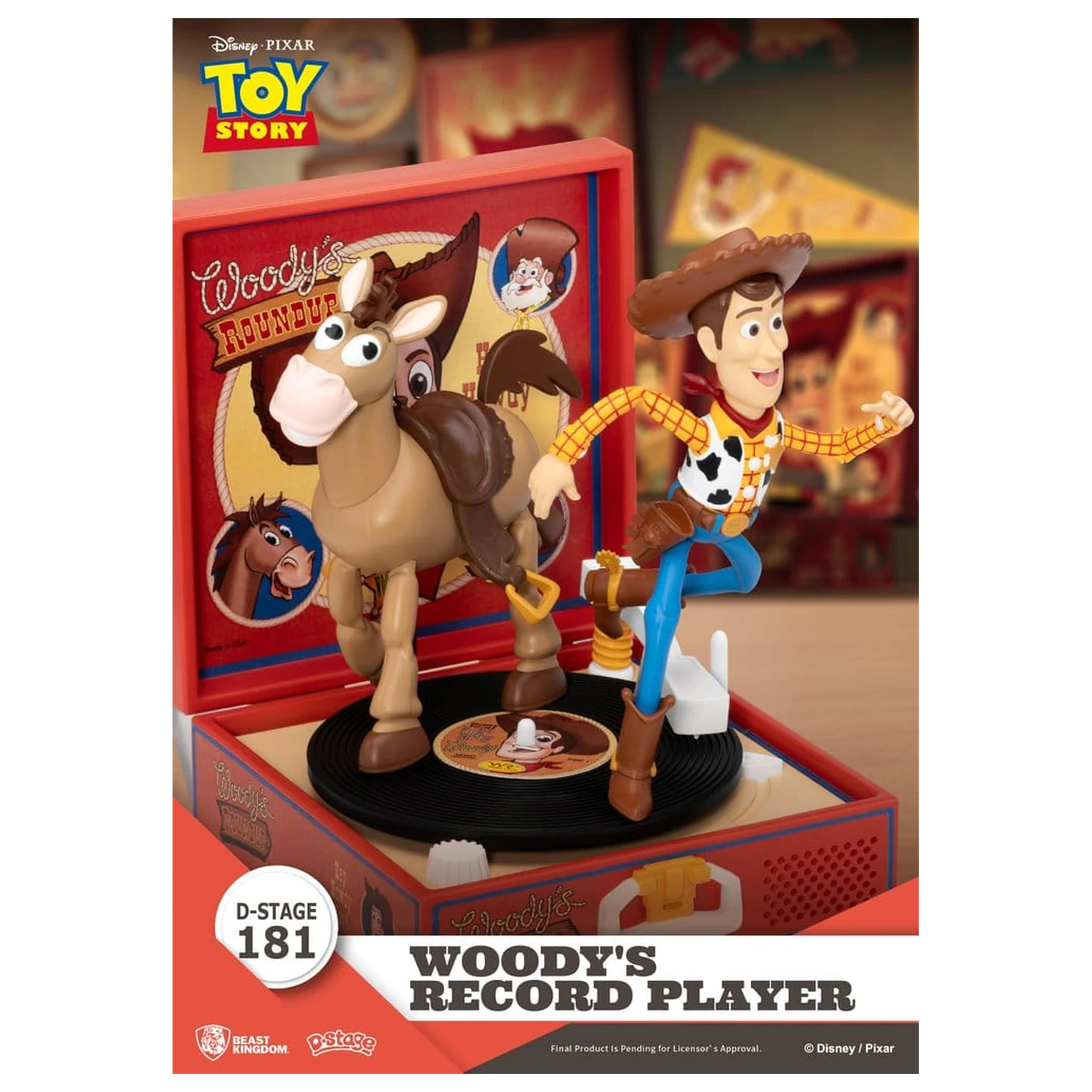 Toy Story Record Player Series PVC figúrka Woody's Record Player 13 cm produktová fotografia