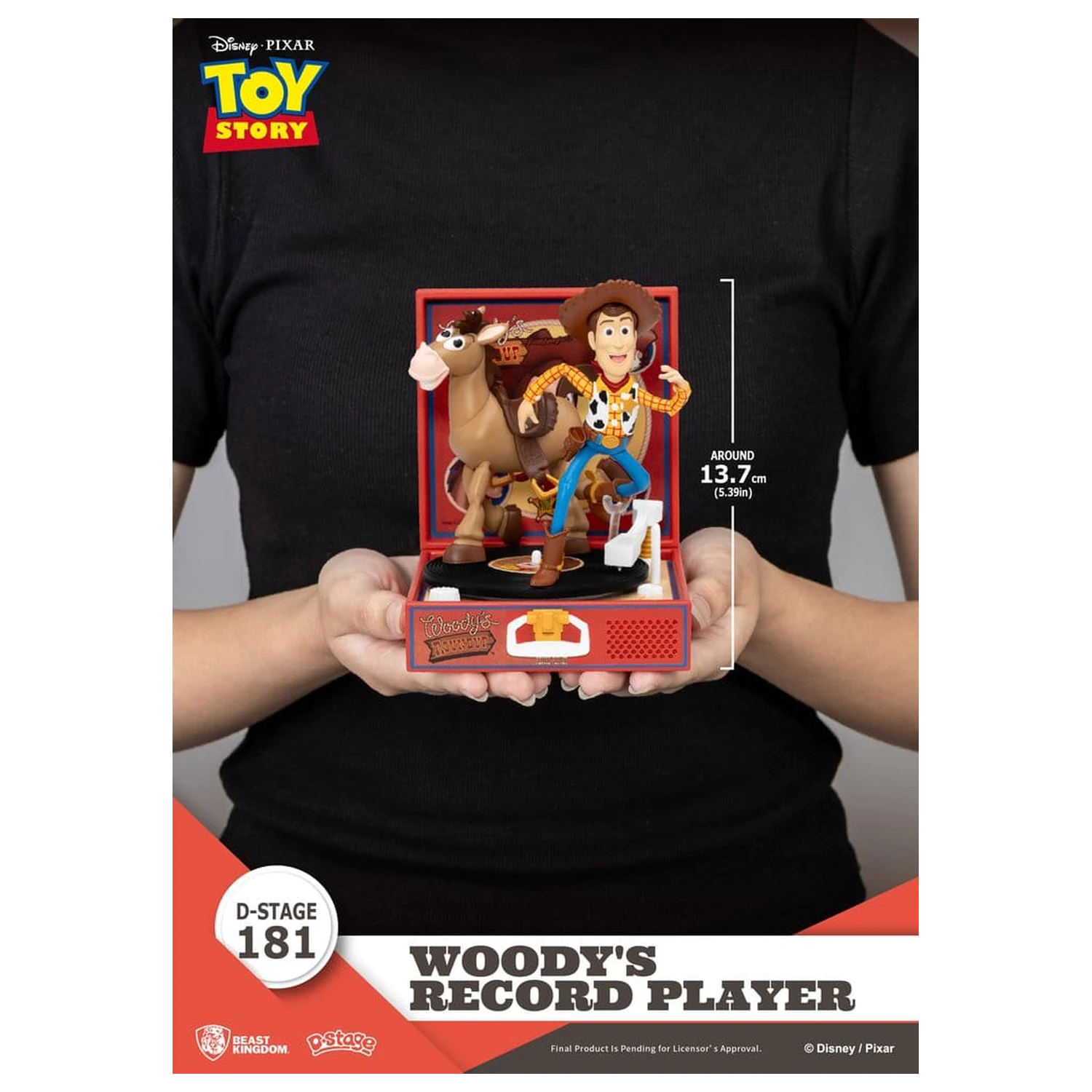 Toy Story Record Player Series PVC figúrka Woody's Record Player 13 cm produktová fotografia