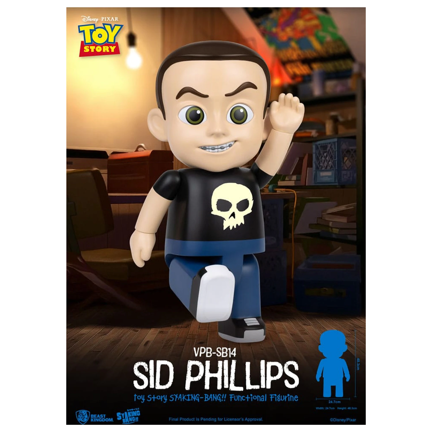 Toy Story Piggy Vinylová banka Sid Phillips 48 cm produktová fotografia