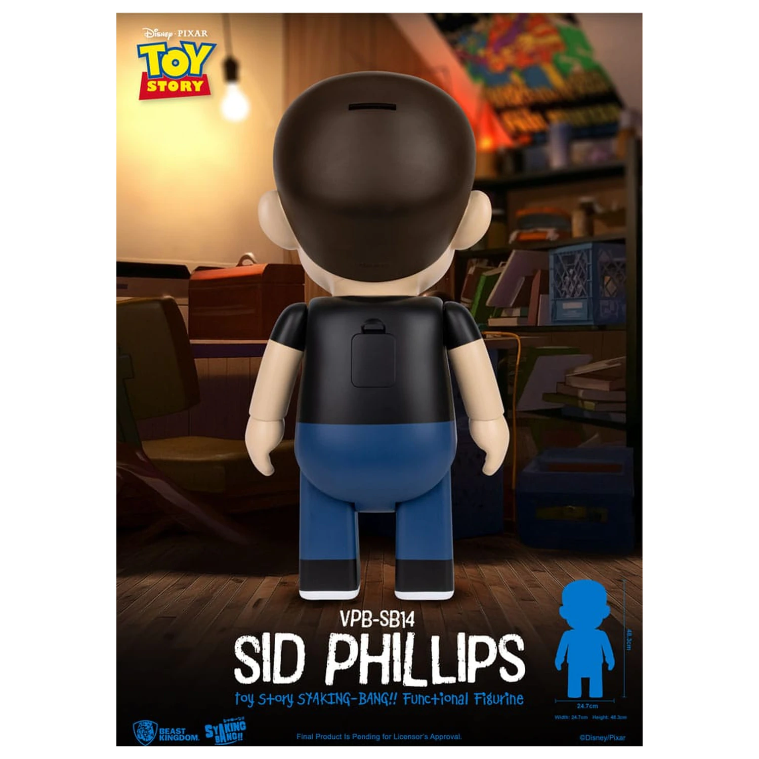 Toy Story Piggy Vinylová banka Sid Phillips 48 cm produktová fotografia