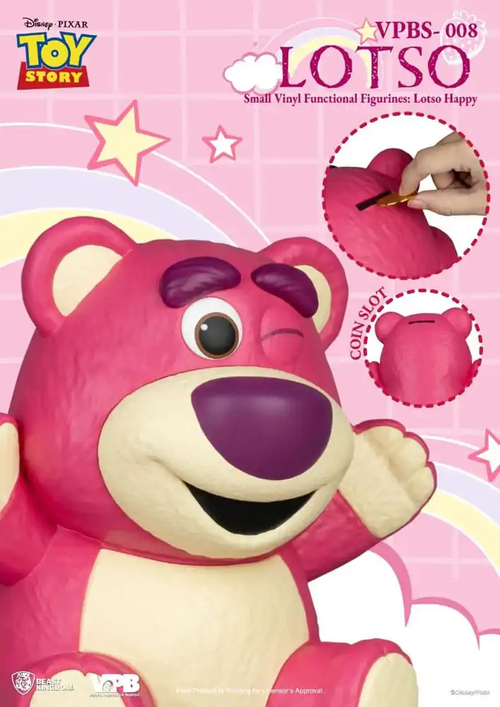 Toy Story Prasiatko Vinyl Banka Lotso Happy Vers. 25 cm produktová fotografia