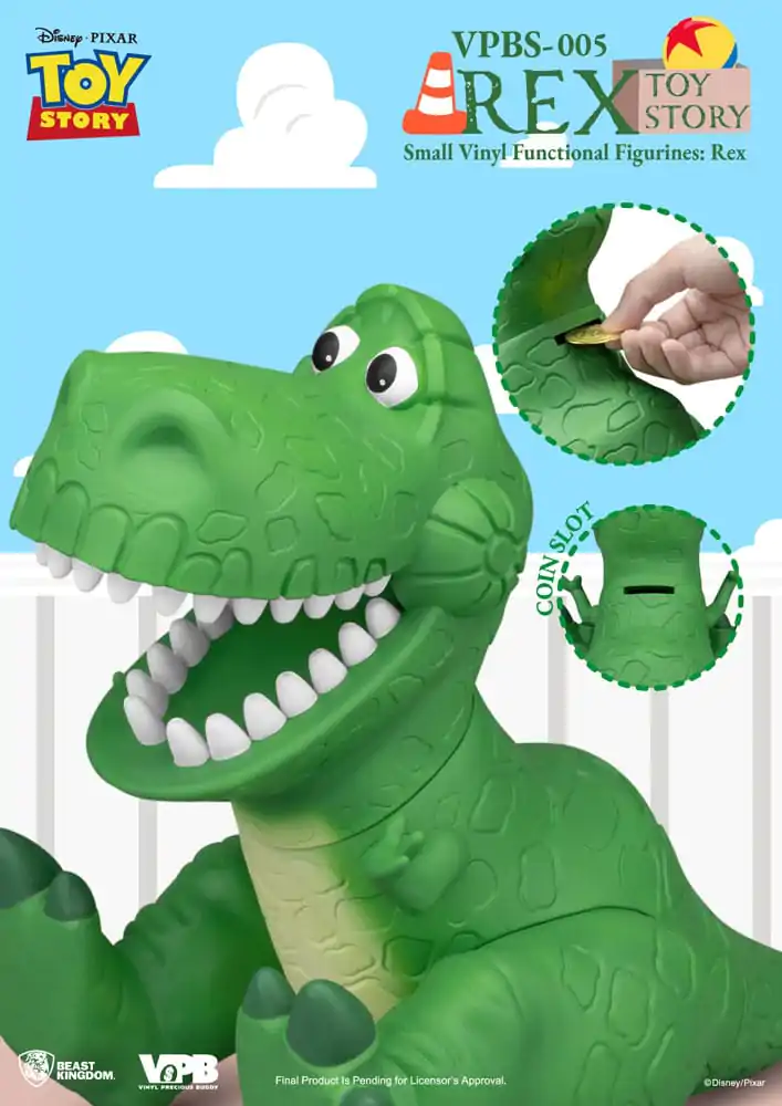 Toy Story prasiatko Vinyl Bank Rex 25 cm produktová fotografia