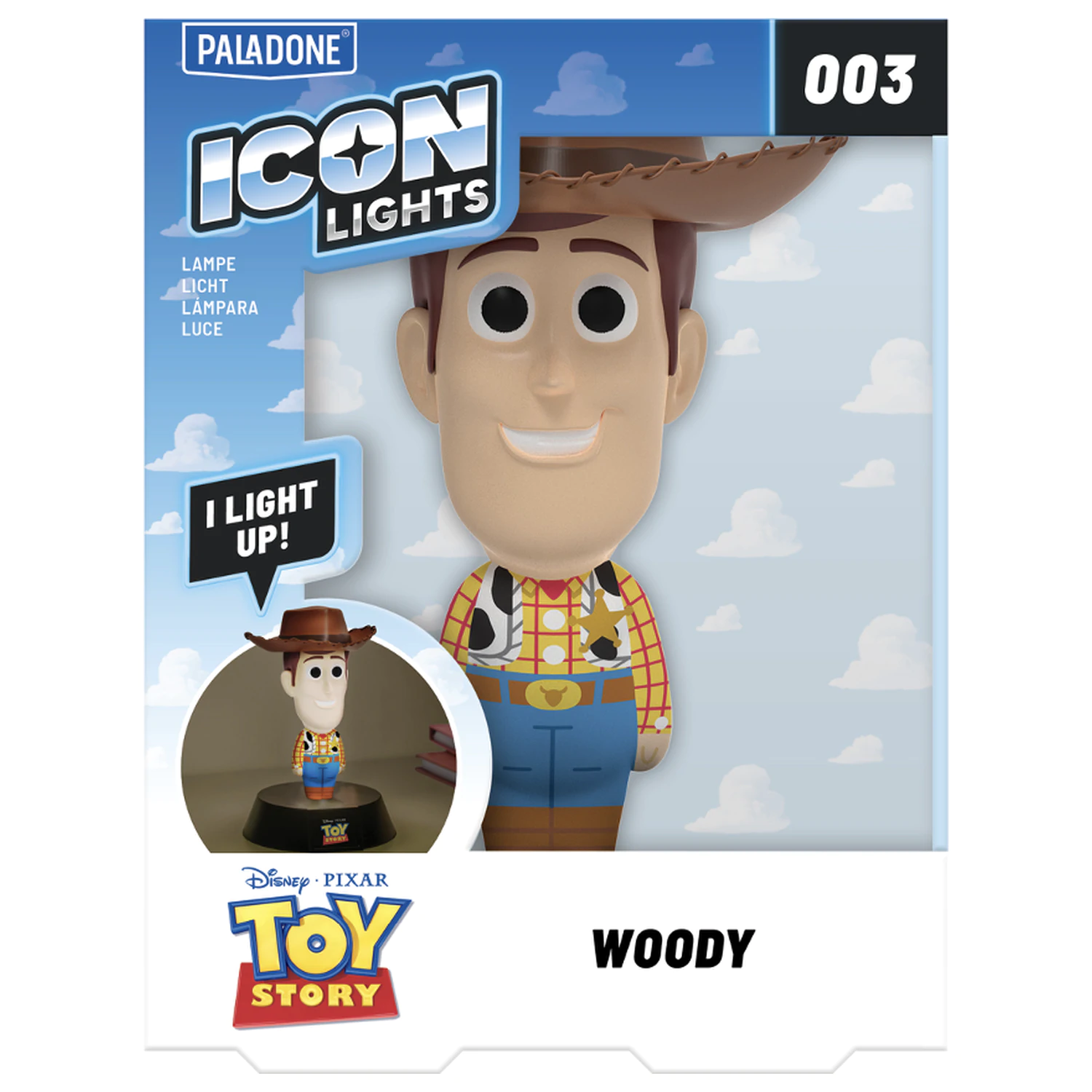 Toy Story Woody ikona lampa 11 cm produktová fotografia