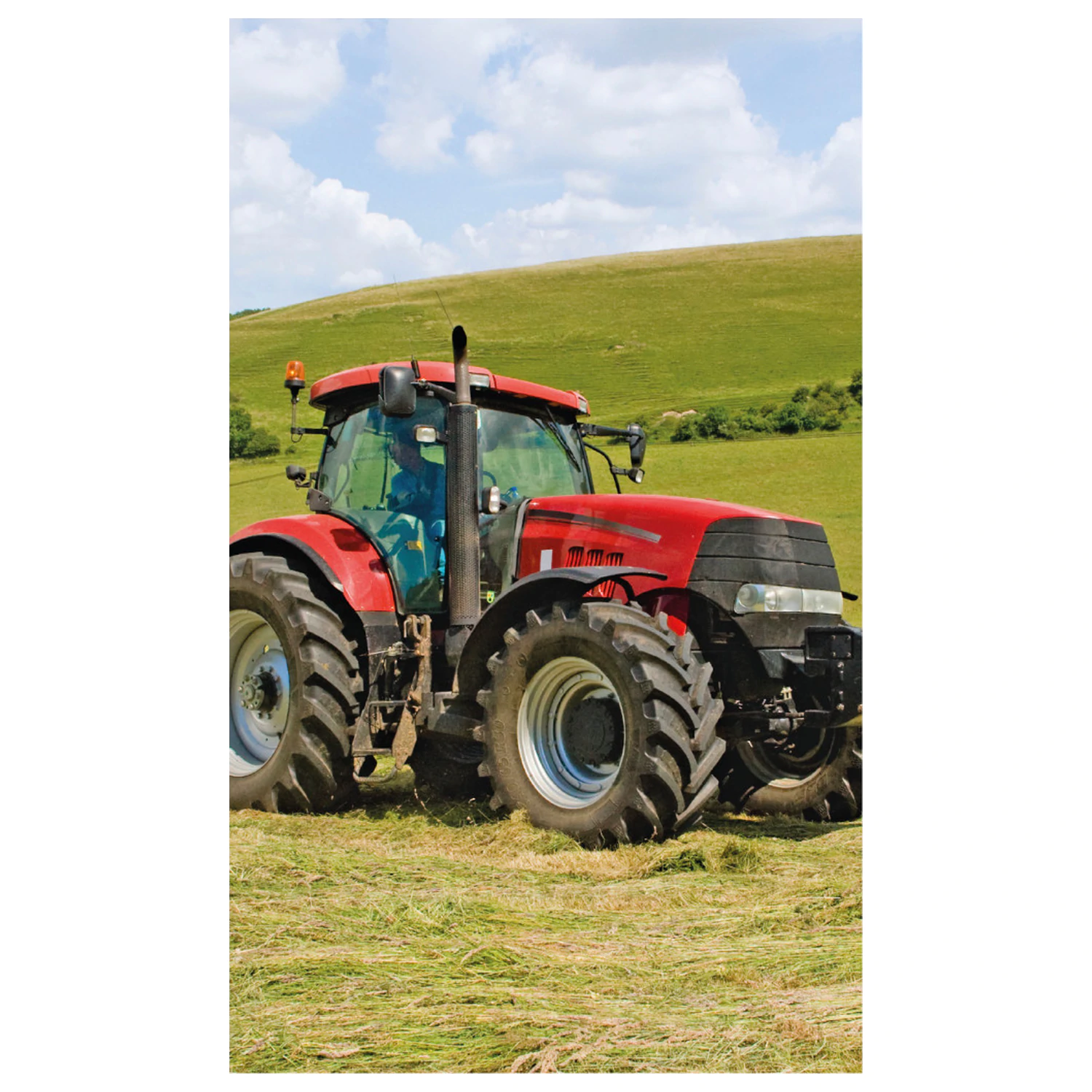 Tractor Red utierka na ruky, utierka na tvár, uterák produktová fotografia