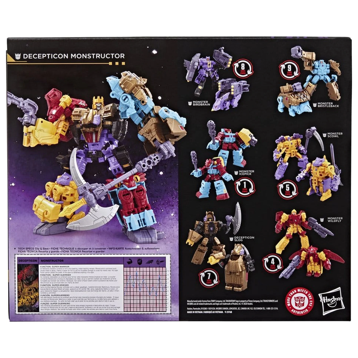 Transformers Age of the Primes akčná figúrka Decepticon Monstructor 17 cm produktová fotografia
