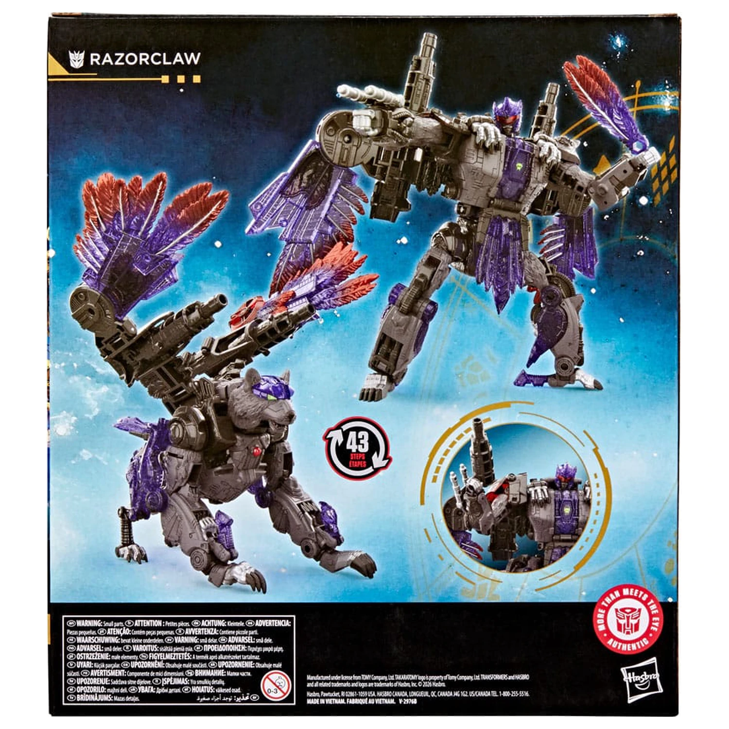 Transformers Age of the Primes Leader Class akčná figúrka Razorclaw 19 cm produktová fotografia