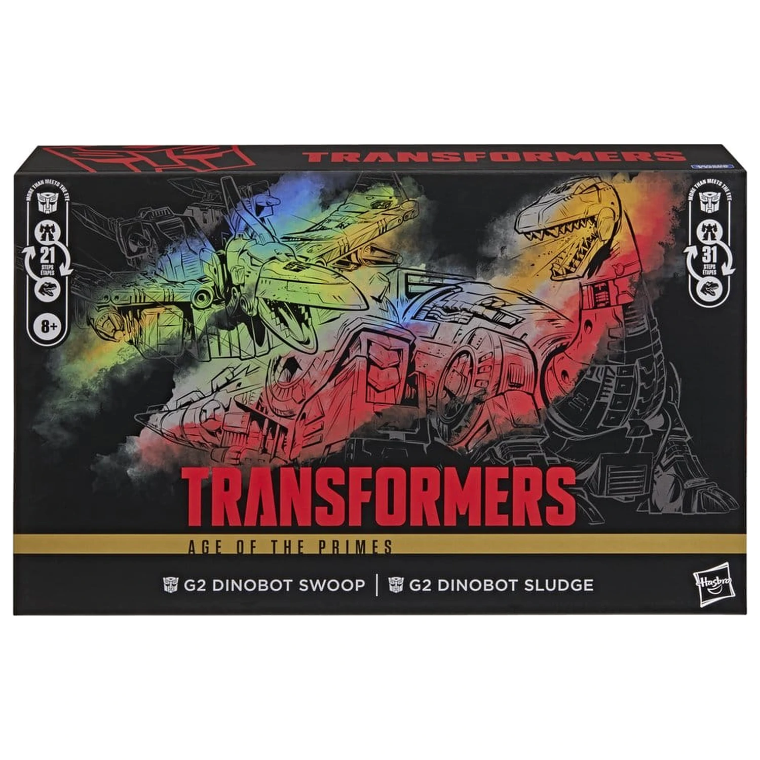 Transformers Age of the Primes Leader Class akčná figúrka 2-balenie G2 G2 Dinobot Swoop & G2 Dinobot Sludge 19 cm produktová fotografia