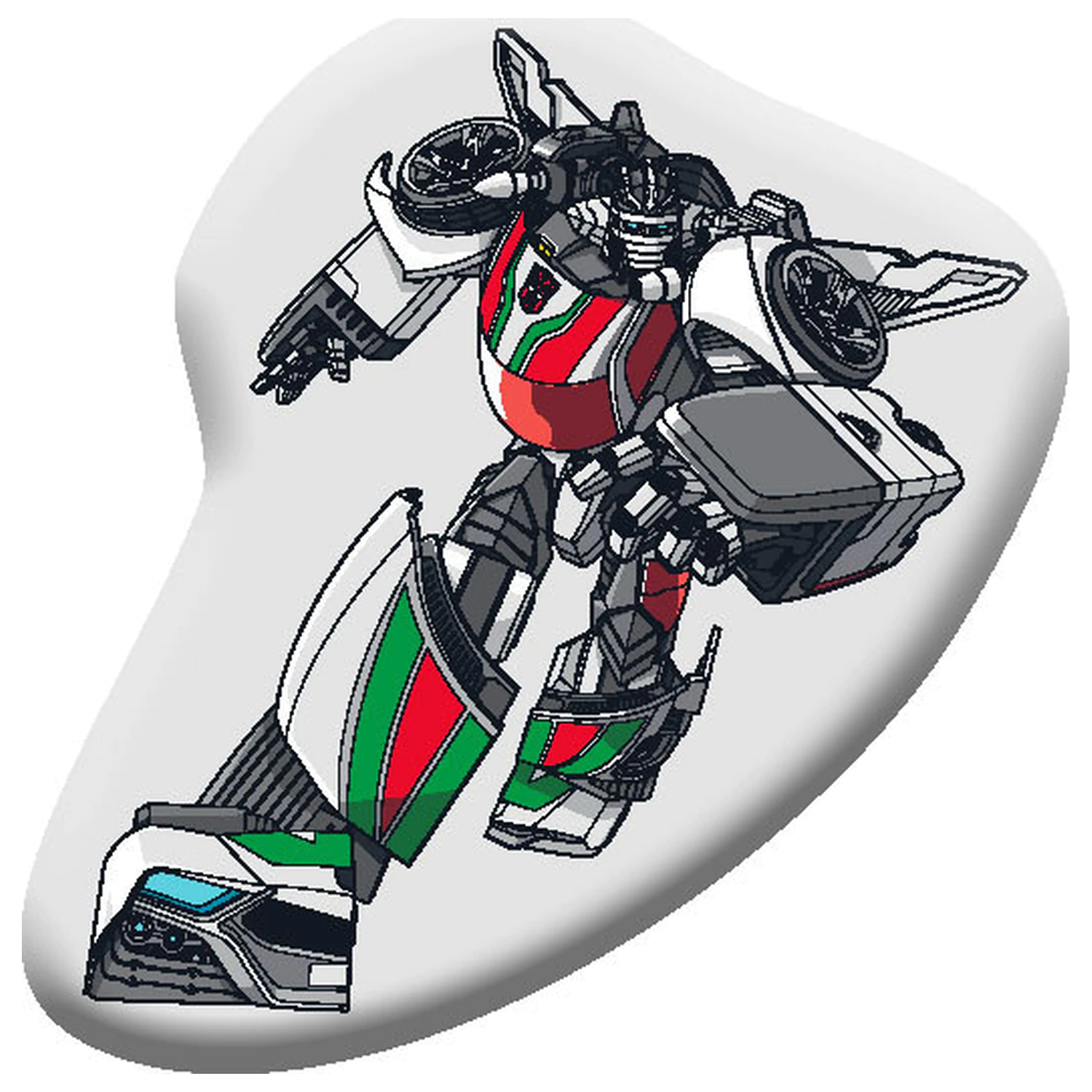 Transformers Autobot v tvare vankúša, dekoračný vankúš produktová fotografia