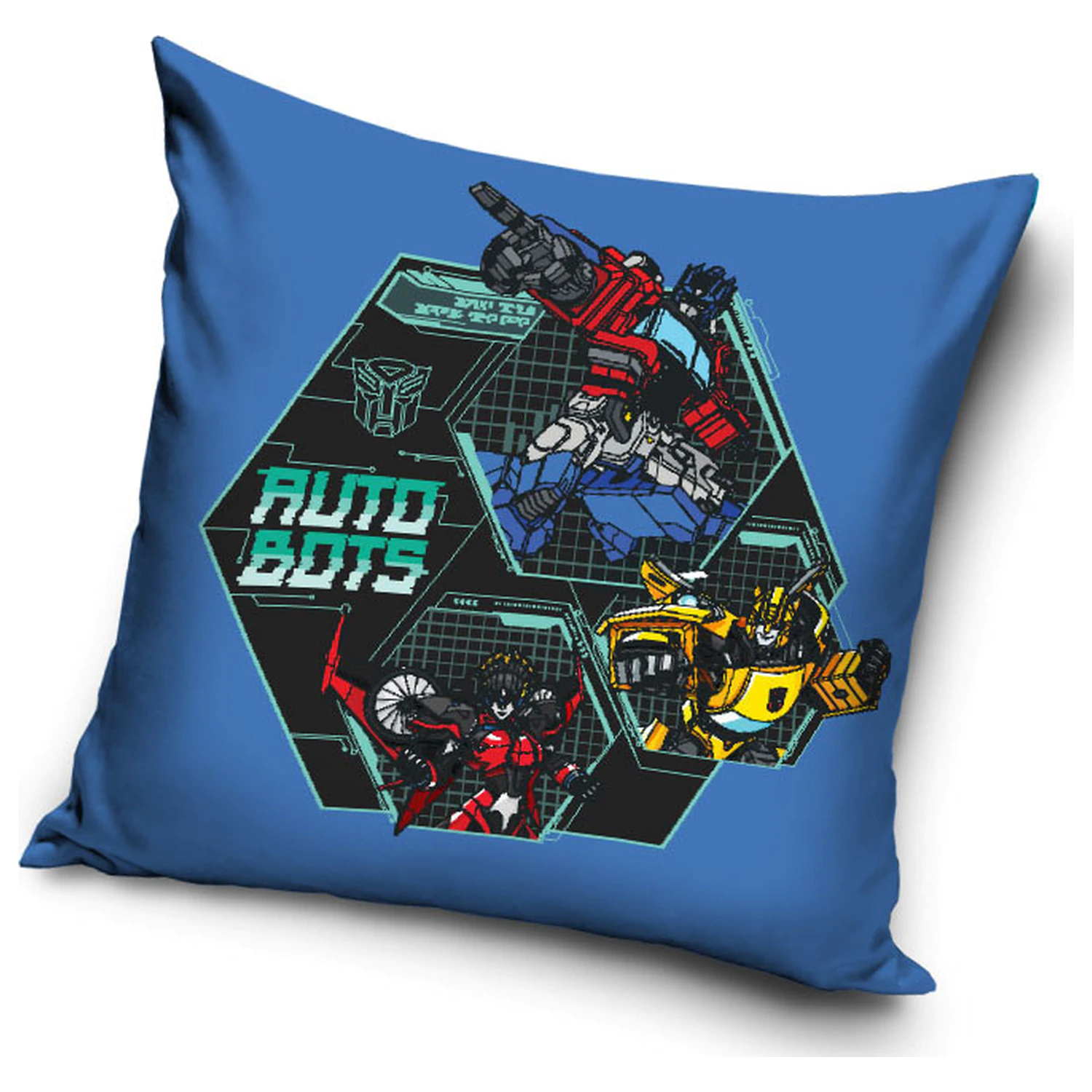 Transformers Autobots modrá obliečka na vankúš produktová fotografia