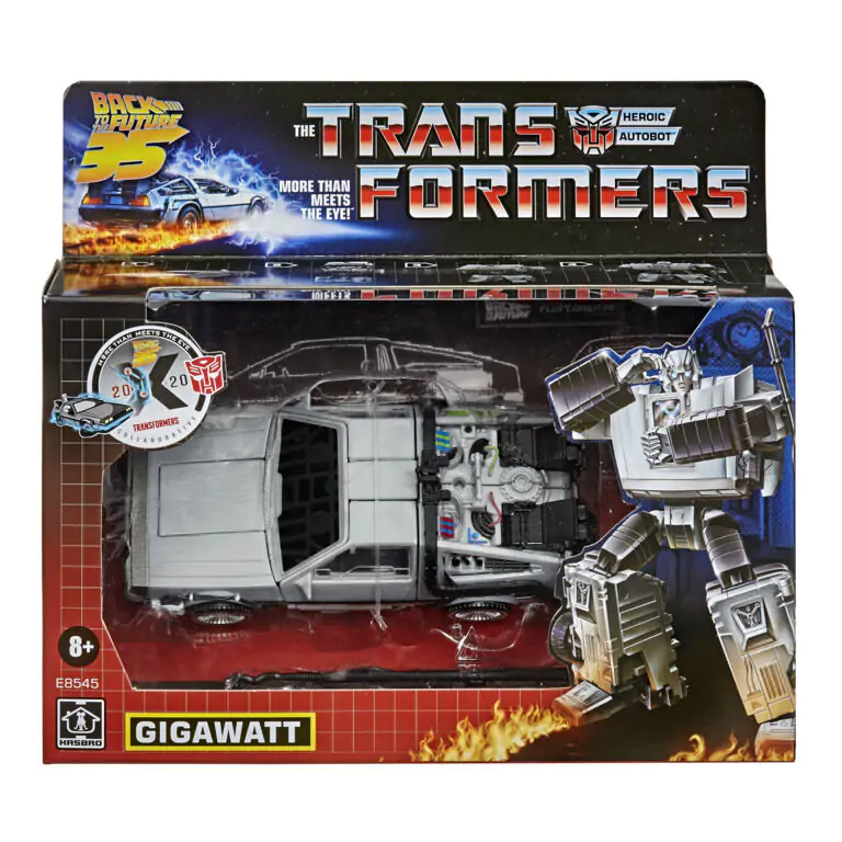 Transformers Back to the Future Delorean Gigawatt figúrka 14 cm produktová fotografia
