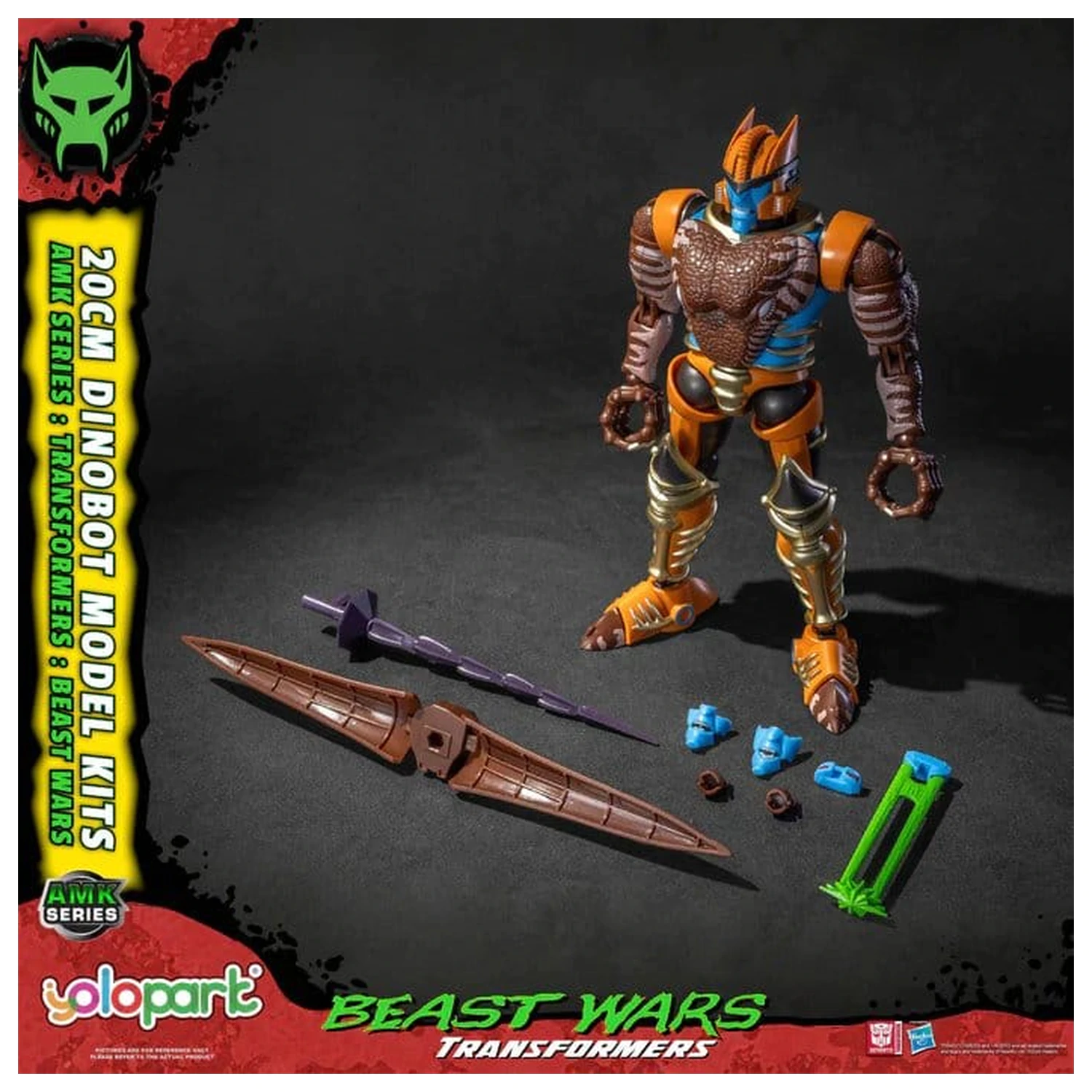 Transformers: Beast Wars AMK Series plastová modelová súprava Dinobot 20 cm produktová fotografia