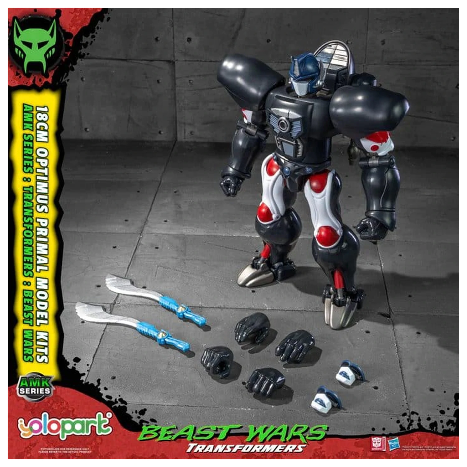 Transformers: Beast Wars AMK Series plastový model súprava Optimus Primal 18 cm produktová fotografia