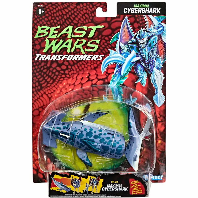 Transformers: Beast Wars Vintage Akčná figúrka Maximal Cybershark 13 cm produktová fotografia