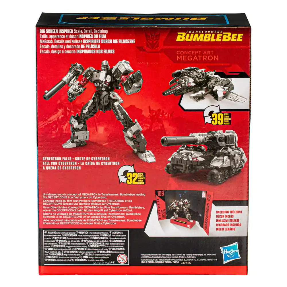 Transformers: Bumblebee Studio Series Leader Class 109 Akčná figúrka Concept Art Megatron 22 cm produktová fotografia