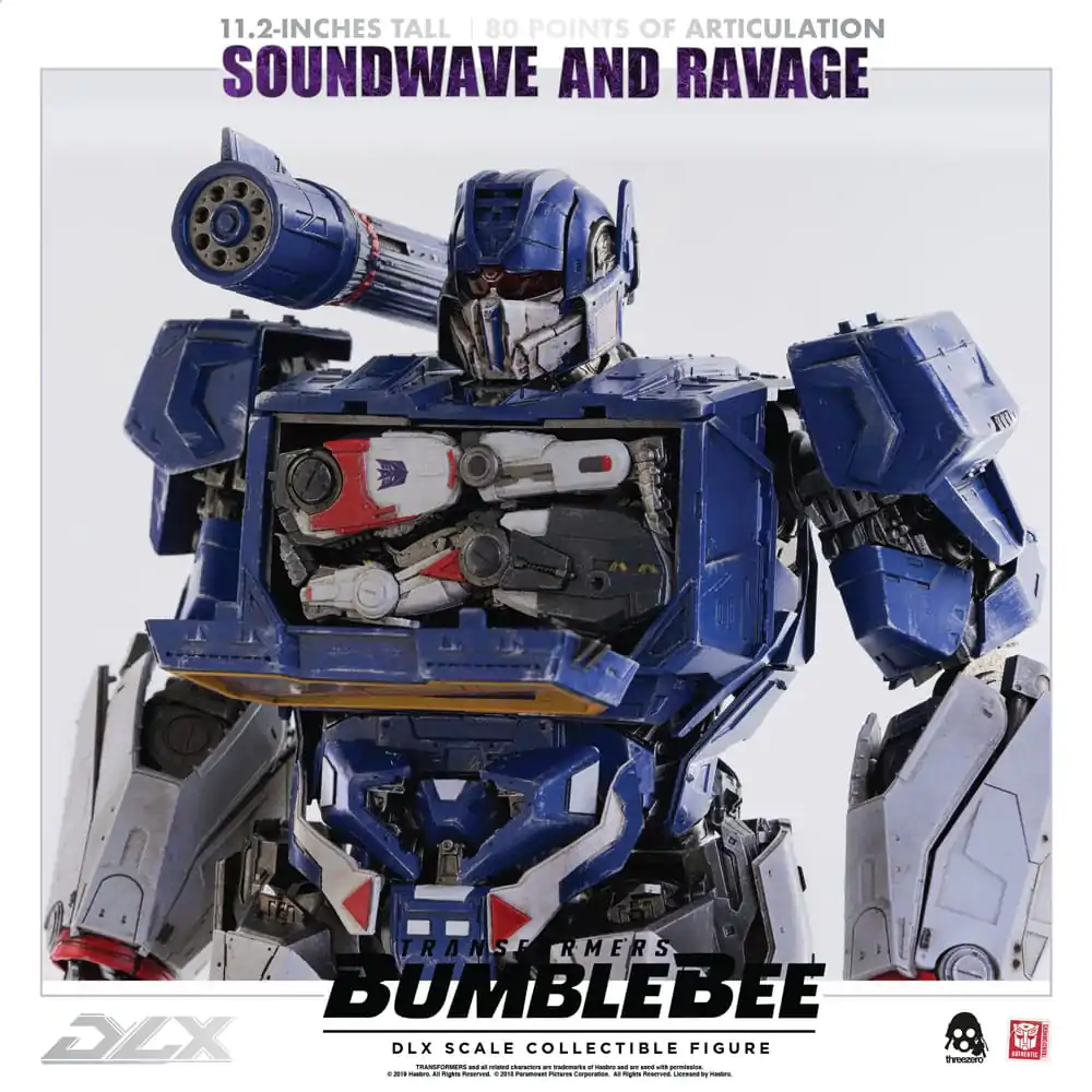 Transformers Bumblebee DLX Akčná Figúrka 2-Pack 1/6 Soundwave & Ravage 28 cm produktová fotografia