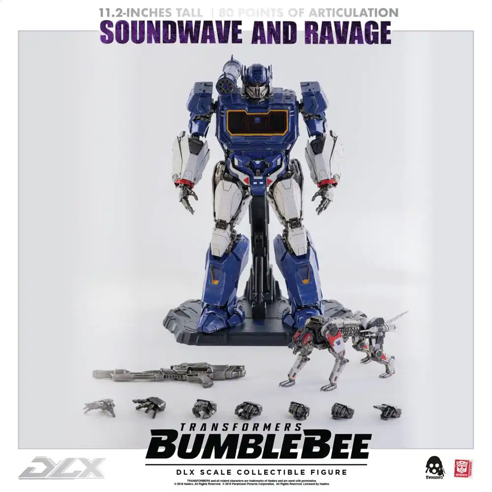 Transformers Bumblebee DLX Akčná Figúrka 2-Pack 1/6 Soundwave & Ravage 28 cm produktová fotografia