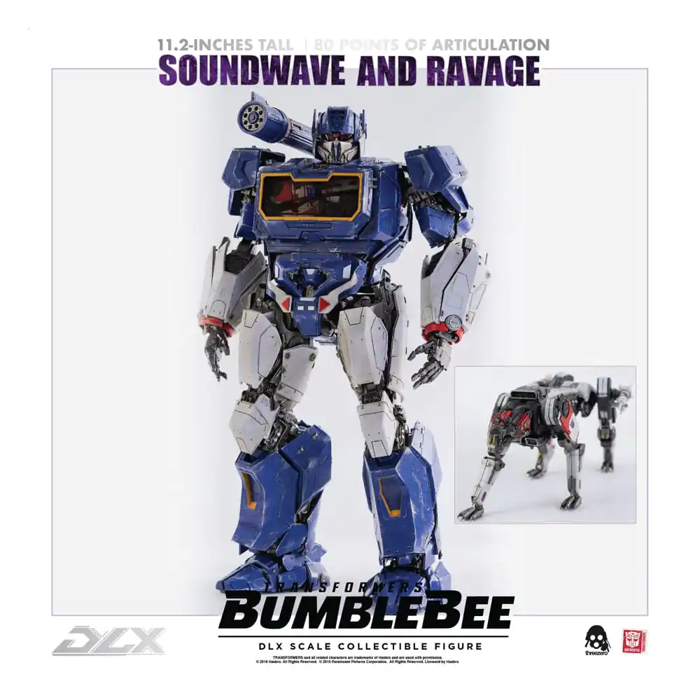 Transformers Bumblebee DLX Akčná Figúrka 2-Pack 1/6 Soundwave & Ravage 28 cm produktová fotografia