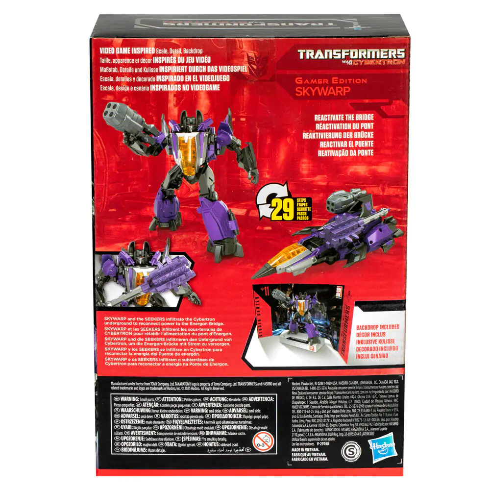 Transformers Cybertron Studio Series Gamer Edition Skywarp figúrka 16,5 cm termékfotó