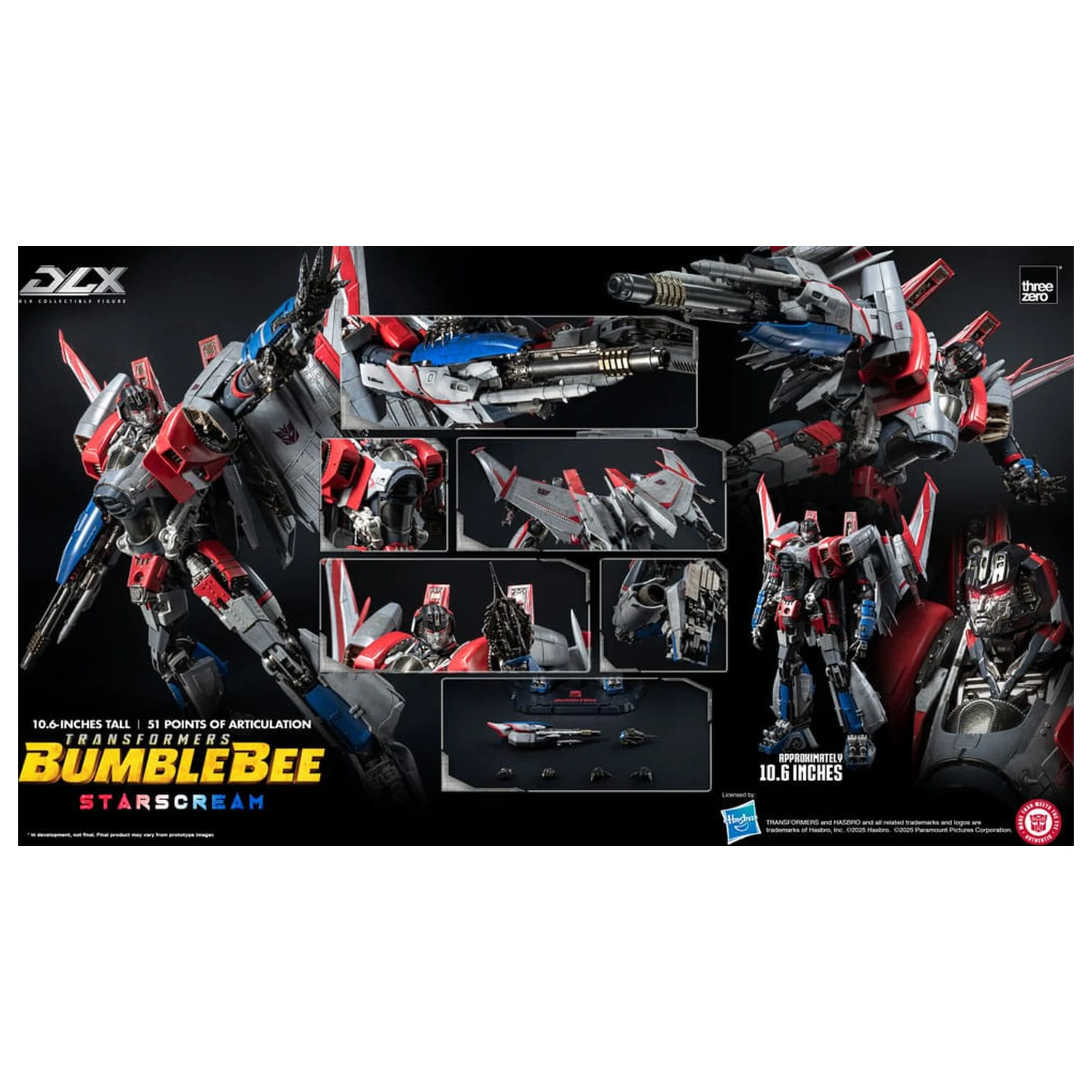 Transformers DLX akčná figúrka Starscream Bumblebee 27 cm produktová fotografia