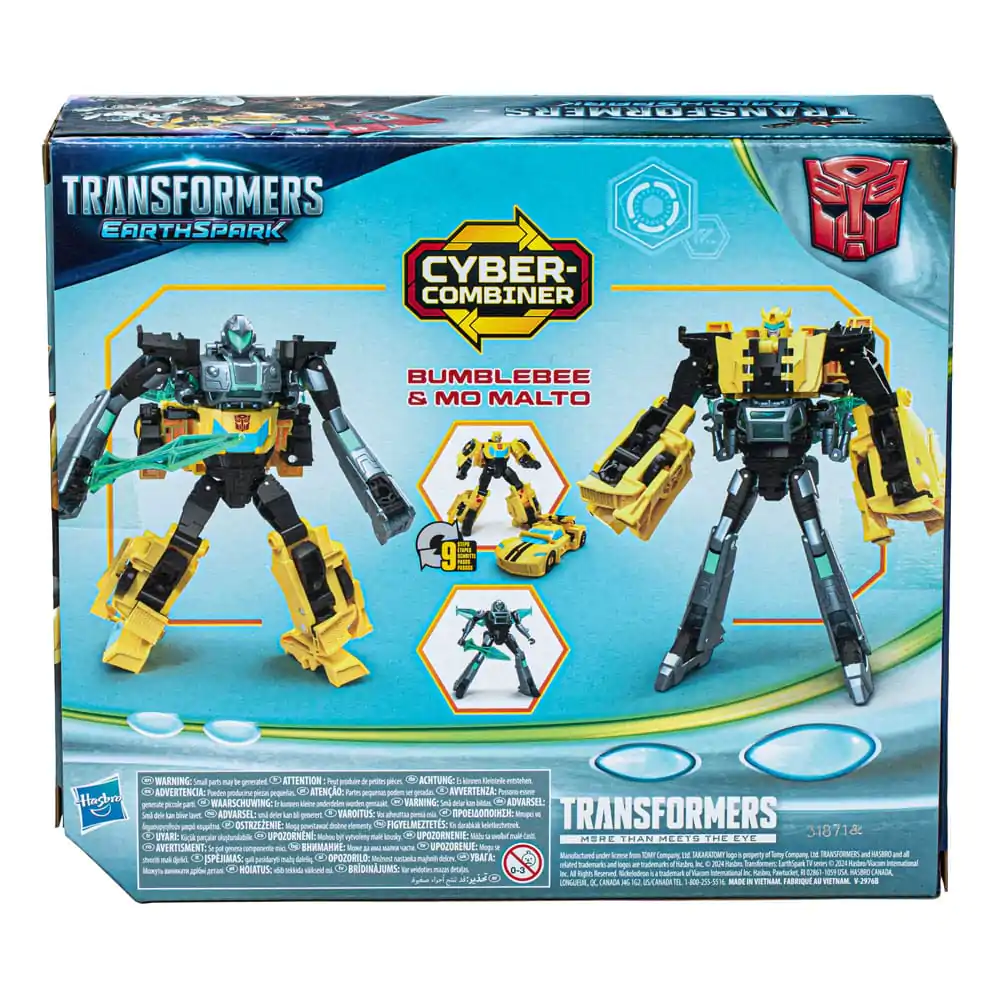 Transformers EarthSpark Cyber Combiner Action Figurka 2-es csomag Bumblebee &amp; Mo Malto 13 cm termékfotó