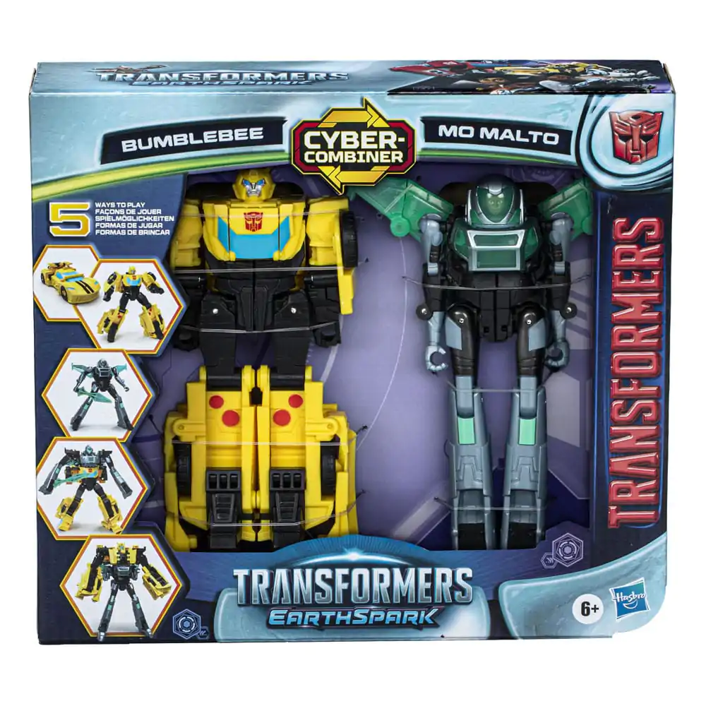 Transformers EarthSpark Cyber Combiner Action Figurka 2-es csomag Bumblebee &amp; Mo Malto 13 cm termékfotó