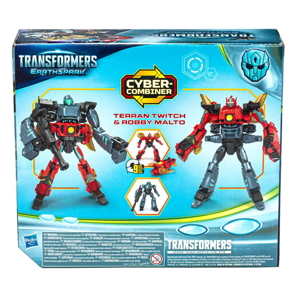 Transformers EarthSpark Cyber Combiner akčná figúrka 2-pack Terran Twitch & Robby Malto 13 cm termékfotó