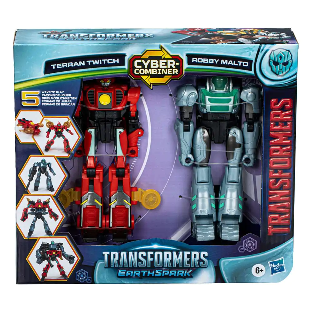 Transformers EarthSpark Cyber Combiner akčná figúrka 2-pack Terran Twitch & Robby Malto 13 cm termékfotó