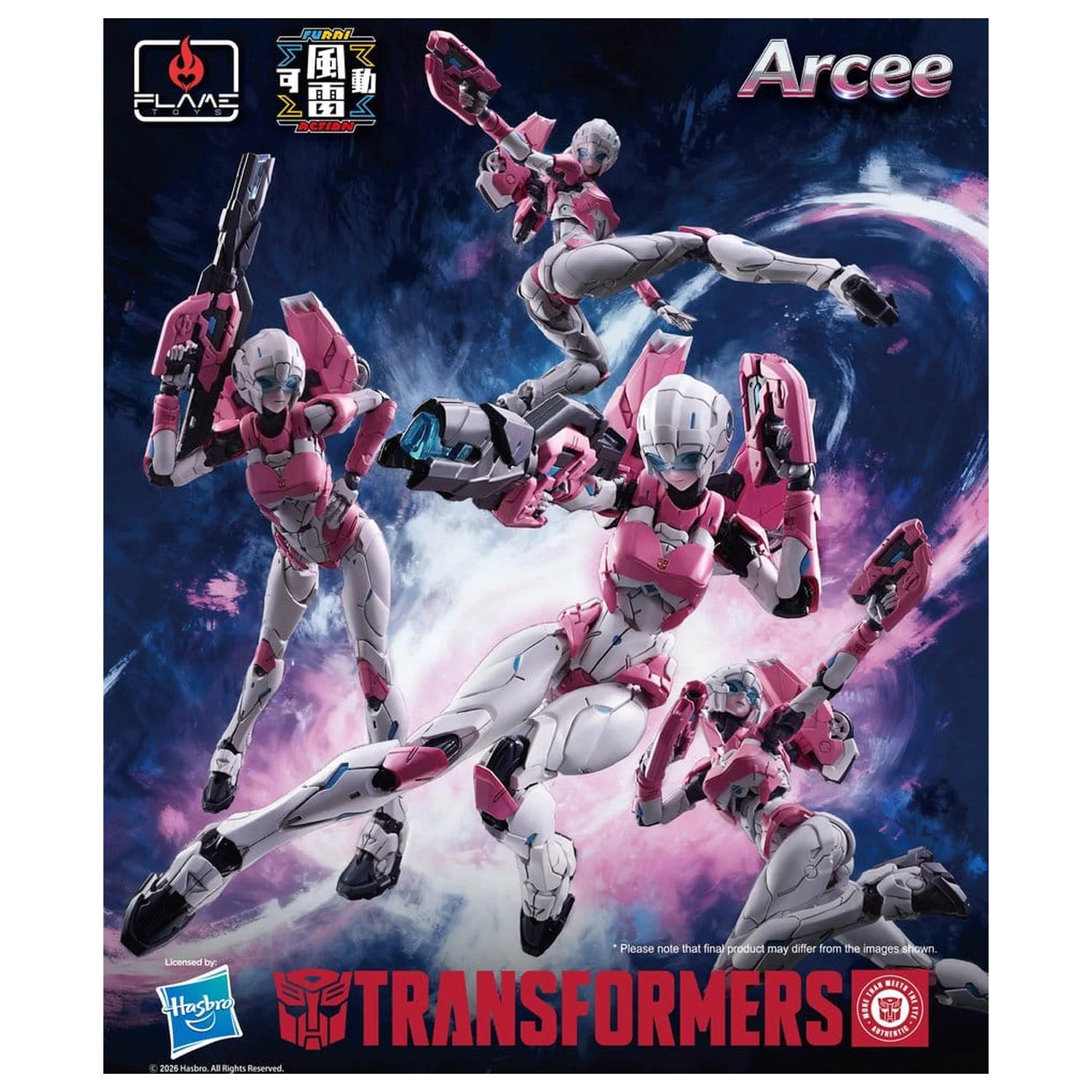Transformers Furai Action akčná figúrka Arcee 16 cm produktová fotografia
