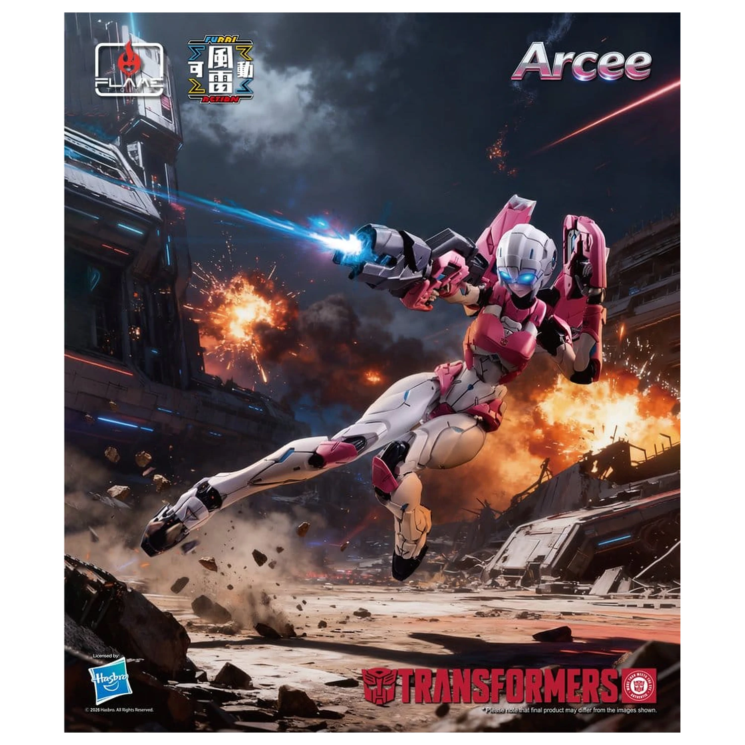 Transformers Furai Action akčná figúrka Arcee 16 cm produktová fotografia