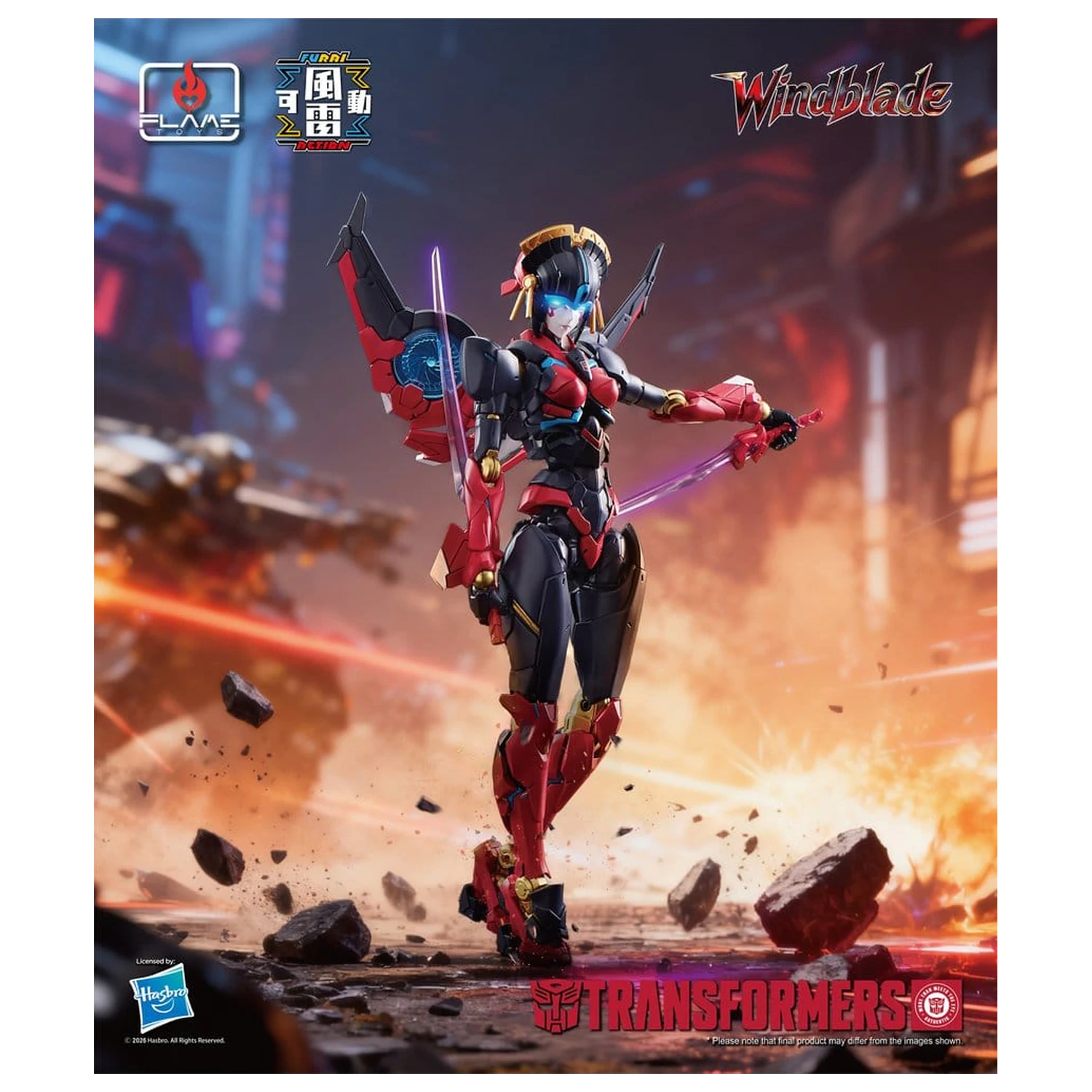 Transformers Furai Action Akčná figúrka Windblade 16 cm produktová fotografia