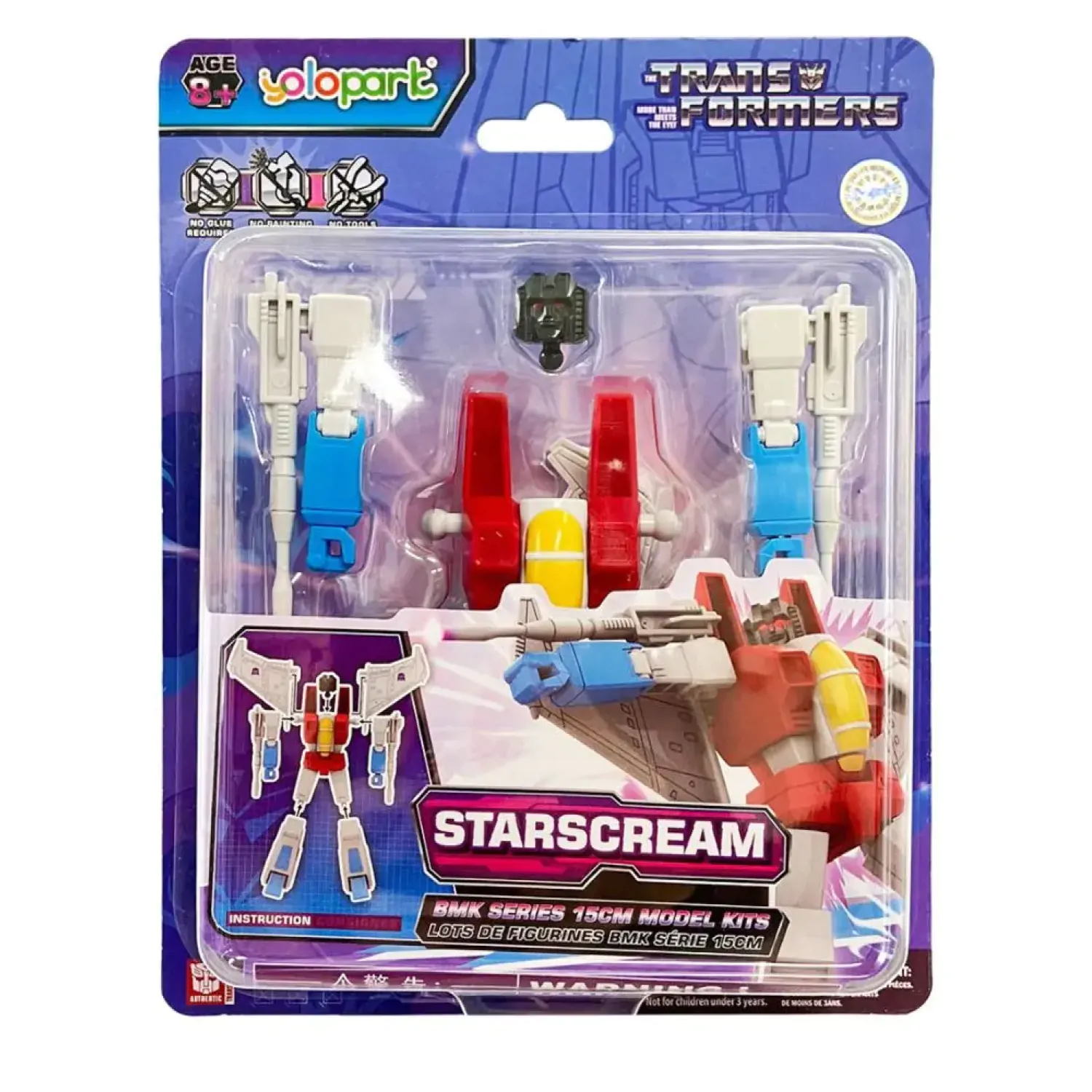 Transformers Generation One BMK Series modelová stavebnica Starscream 16 cm produktová fotografia