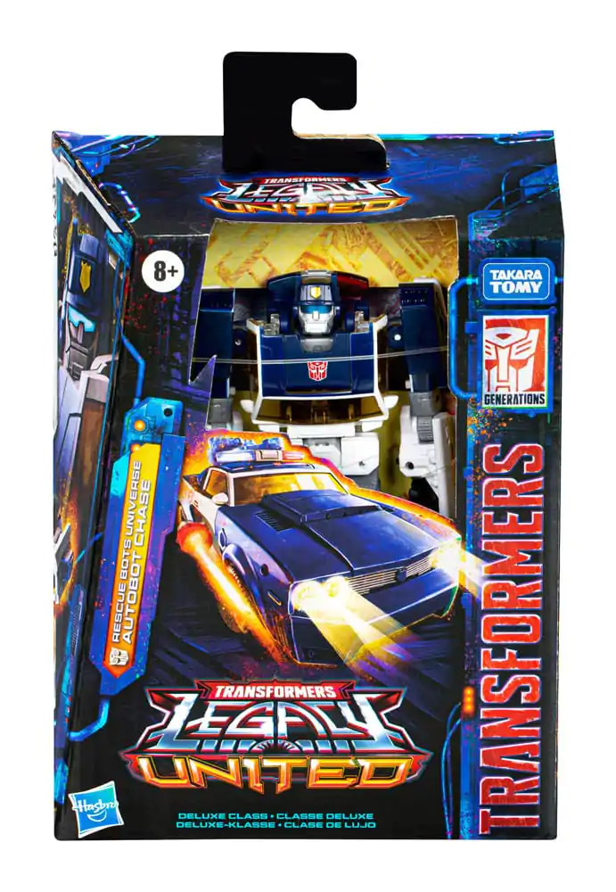 Transformers Generations Legacy United Deluxe Class akčná figúrka Rescue Bots Universe Autobot Chase 14 cm produktová fotografia