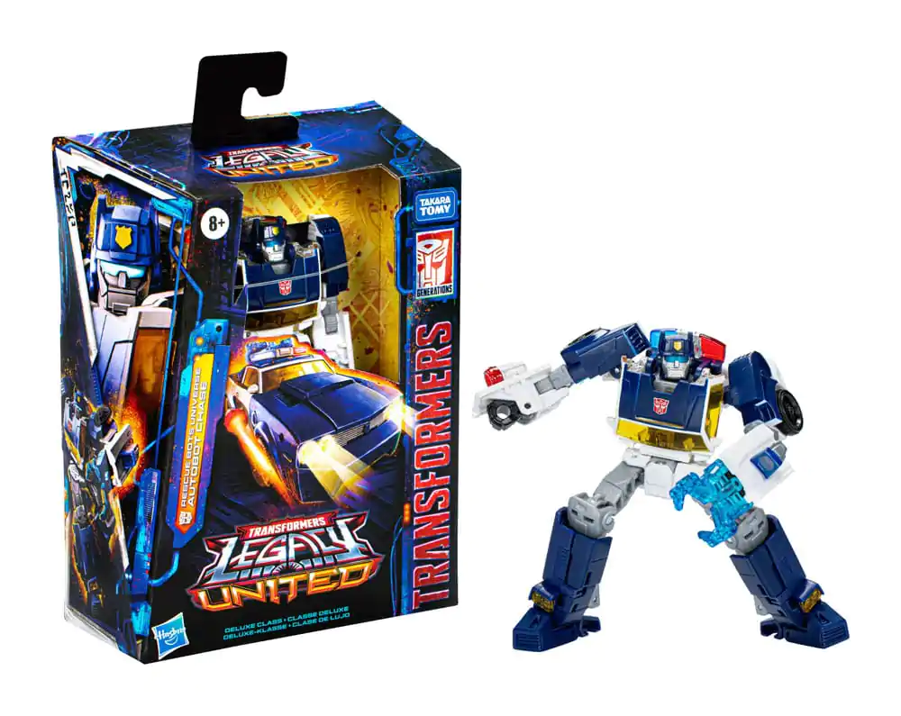 Transformers Generations Legacy United Deluxe Class akčná figúrka Rescue Bots Universe Autobot Chase 14 cm produktová fotografia