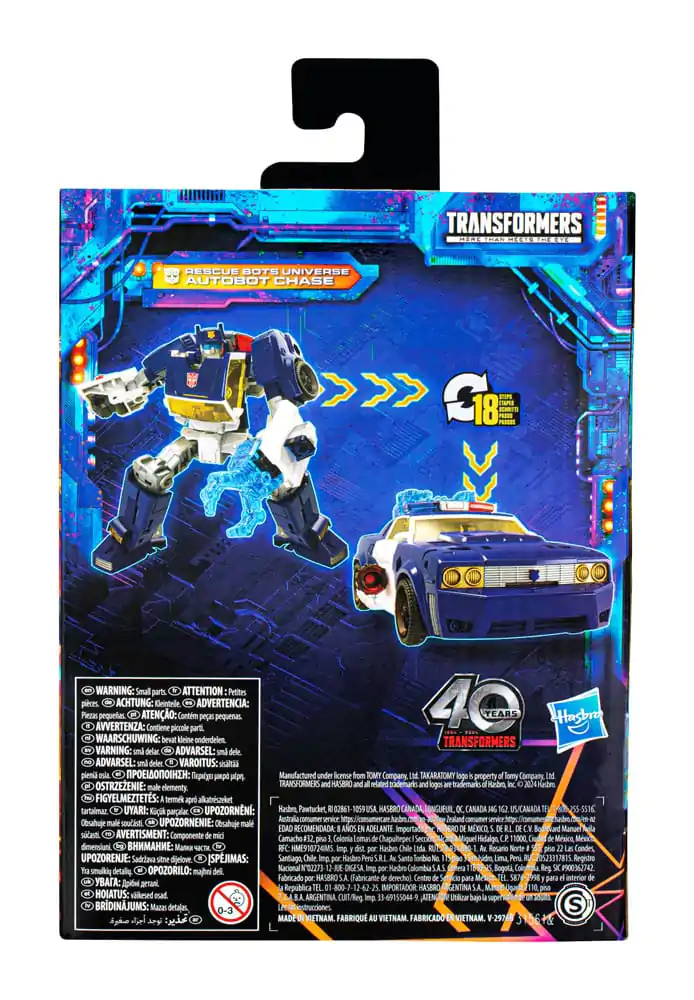 Transformers Generations Legacy United Deluxe Class akčná figúrka Rescue Bots Universe Autobot Chase 14 cm produktová fotografia