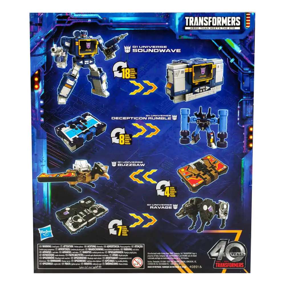 Transformers Generations Legacy United Voyager Class Akčná figúrka G1 Universe Soundwave 18 cm produktová fotografia