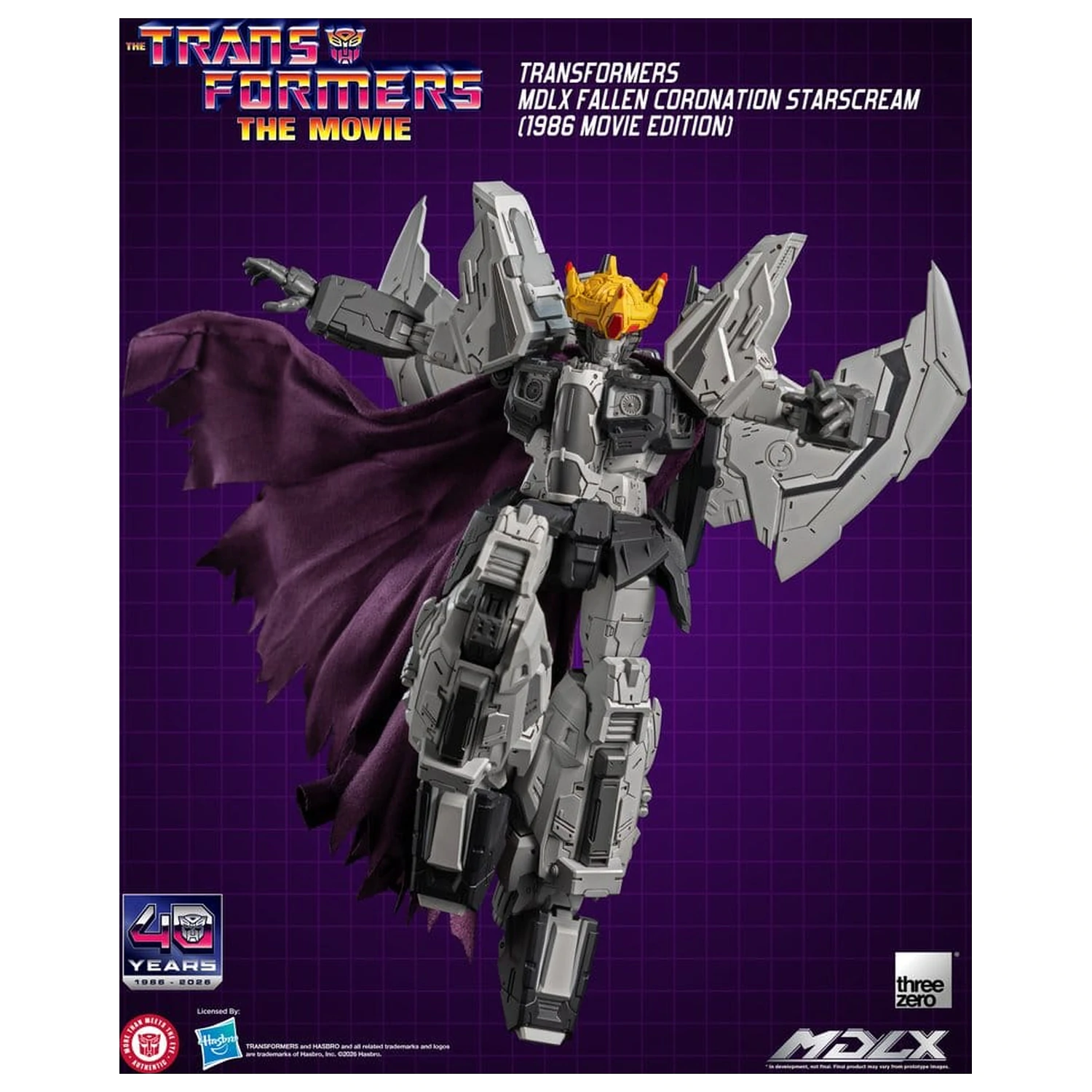 Transformers MDLX akčná figúrka Fallen Coronation Starscream (1986 Movie Edition) 20 cm produktová fotografia
