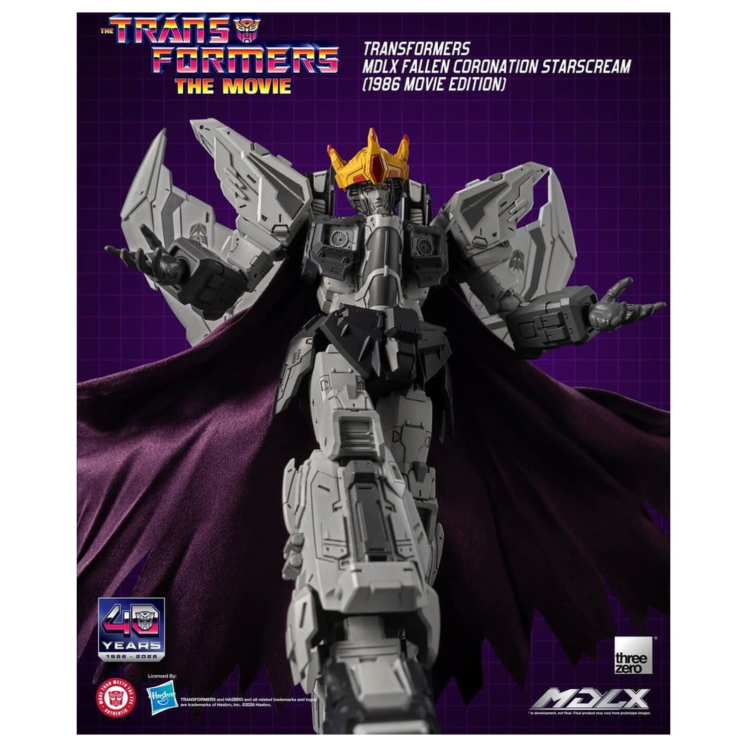 Transformers MDLX akčná figúrka Fallen Coronation Starscream (1986 Movie Edition) 20 cm produktová fotografia