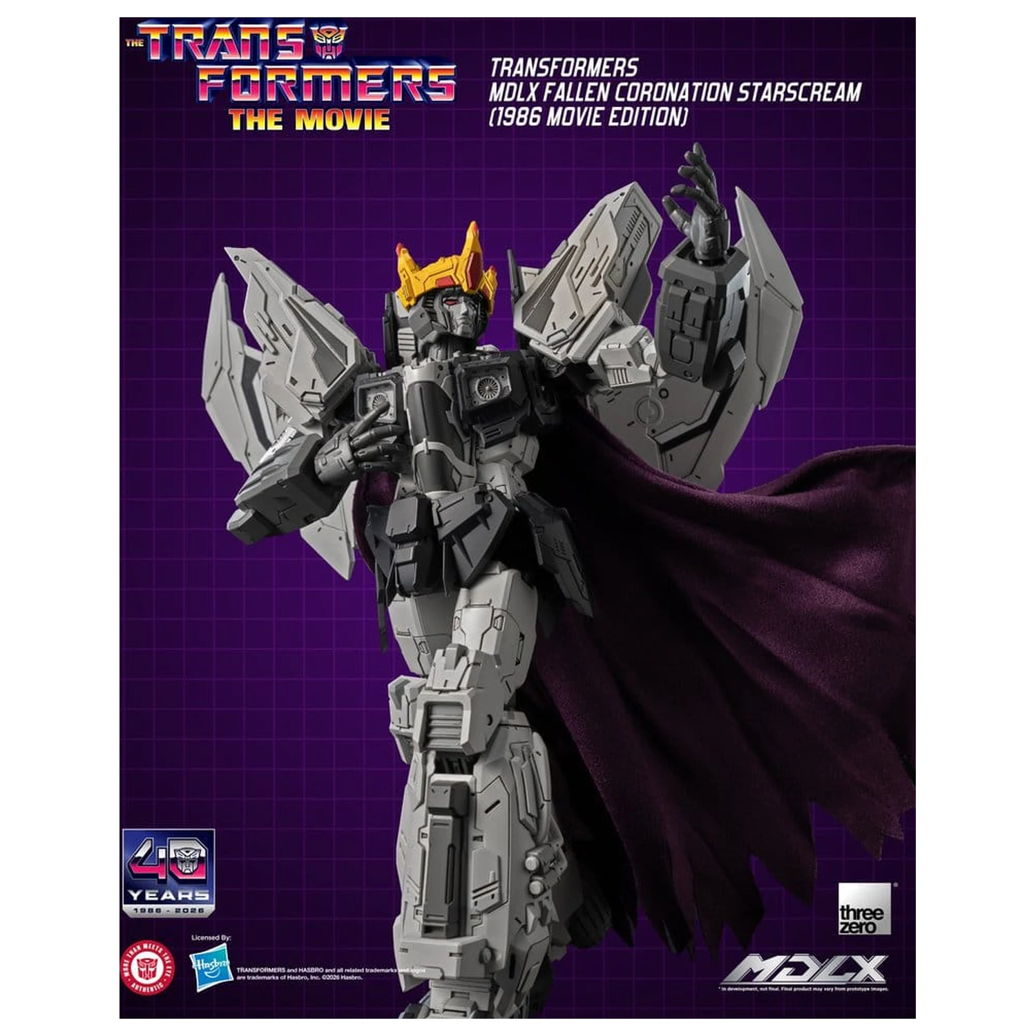 Transformers MDLX akčná figúrka Fallen Coronation Starscream (1986 Movie Edition) 20 cm produktová fotografia