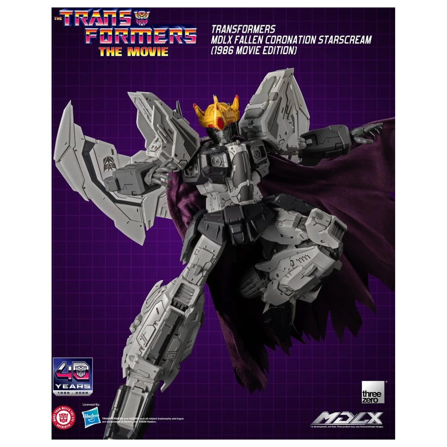 Transformers MDLX akčná figúrka Fallen Coronation Starscream (1986 Movie Edition) 20 cm produktová fotografia