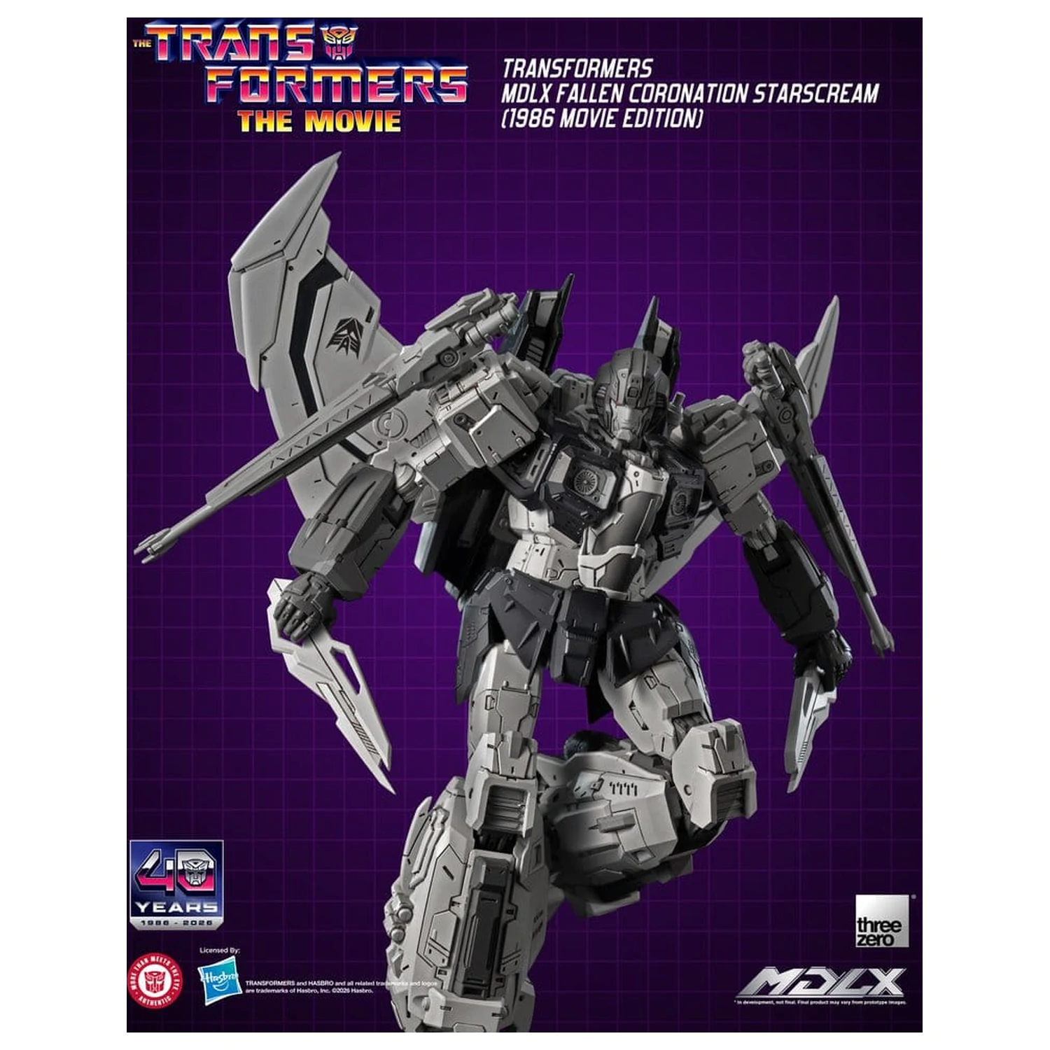 Transformers MDLX akčná figúrka Fallen Coronation Starscream (1986 Movie Edition) 20 cm produktová fotografia