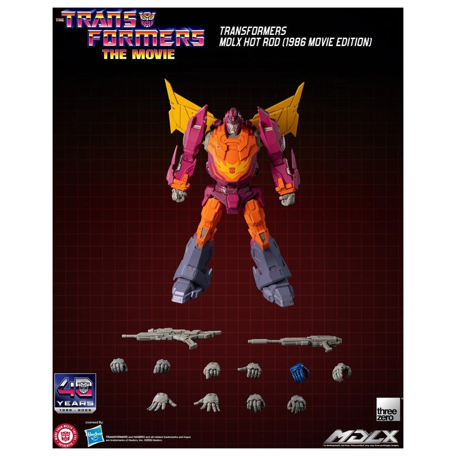Transformers MDLX akčná figúrka Hot Rod (1986 Movie Edition) 18 cm produktová fotografia