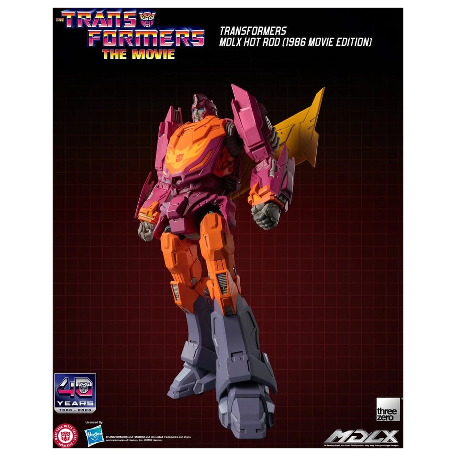 Transformers MDLX akčná figúrka Hot Rod (1986 Movie Edition) 18 cm produktová fotografia