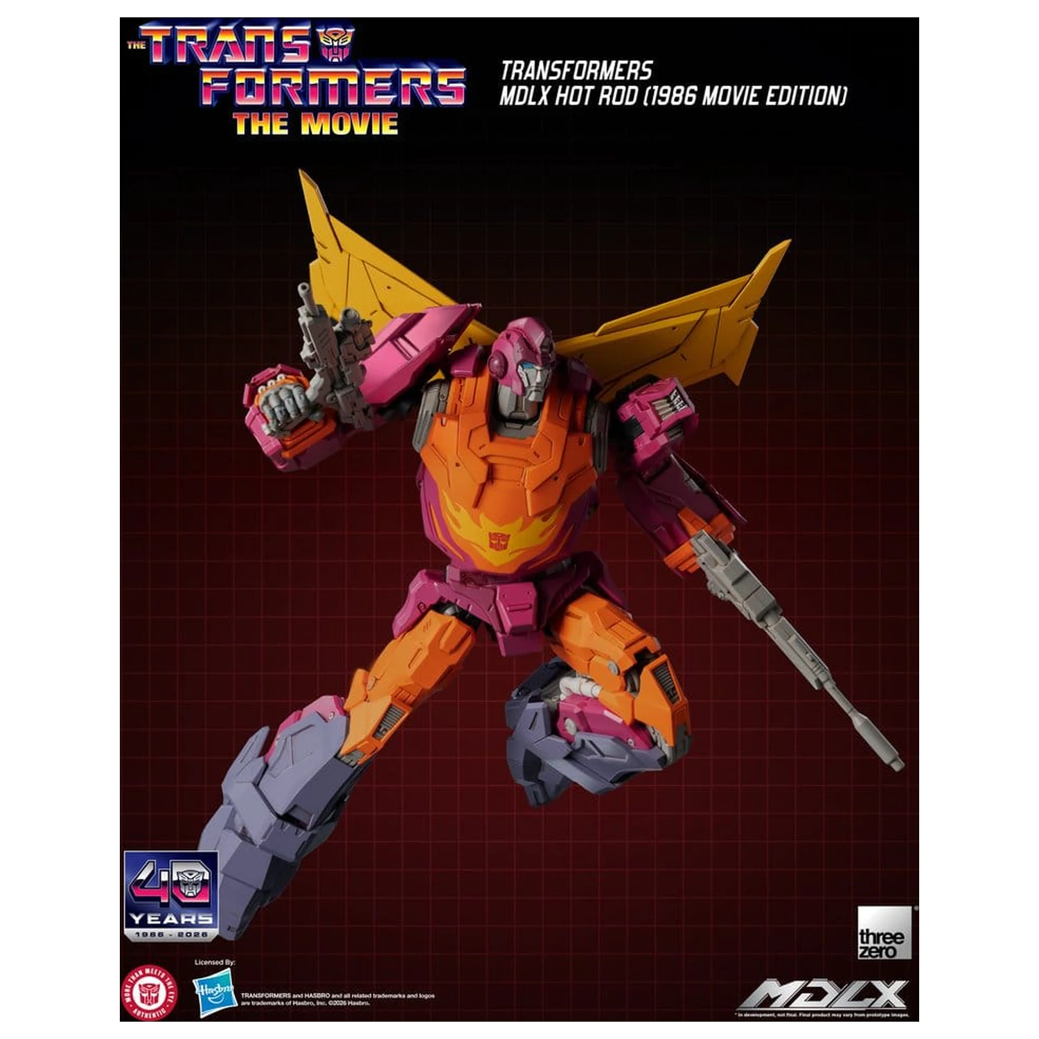 Transformers MDLX akčná figúrka Hot Rod (1986 Movie Edition) 18 cm produktová fotografia