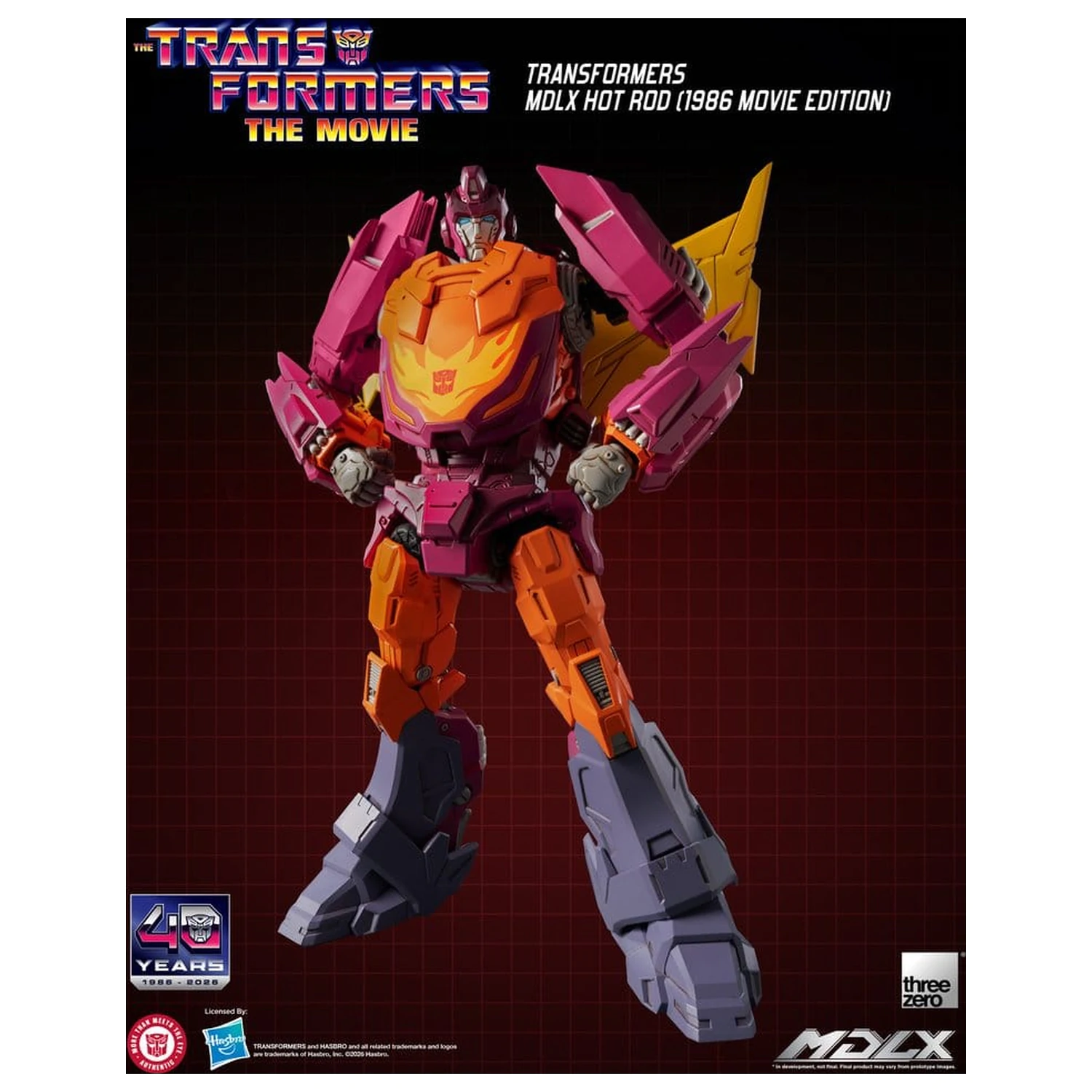 Transformers MDLX akčná figúrka Hot Rod (1986 Movie Edition) 18 cm produktová fotografia