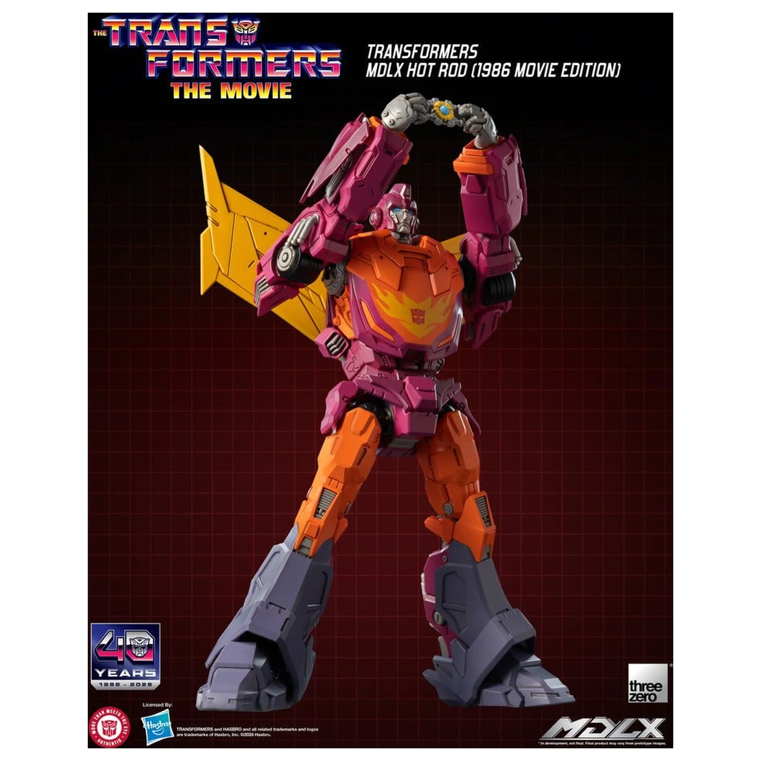Transformers MDLX akčná figúrka Hot Rod (1986 Movie Edition) 18 cm produktová fotografia