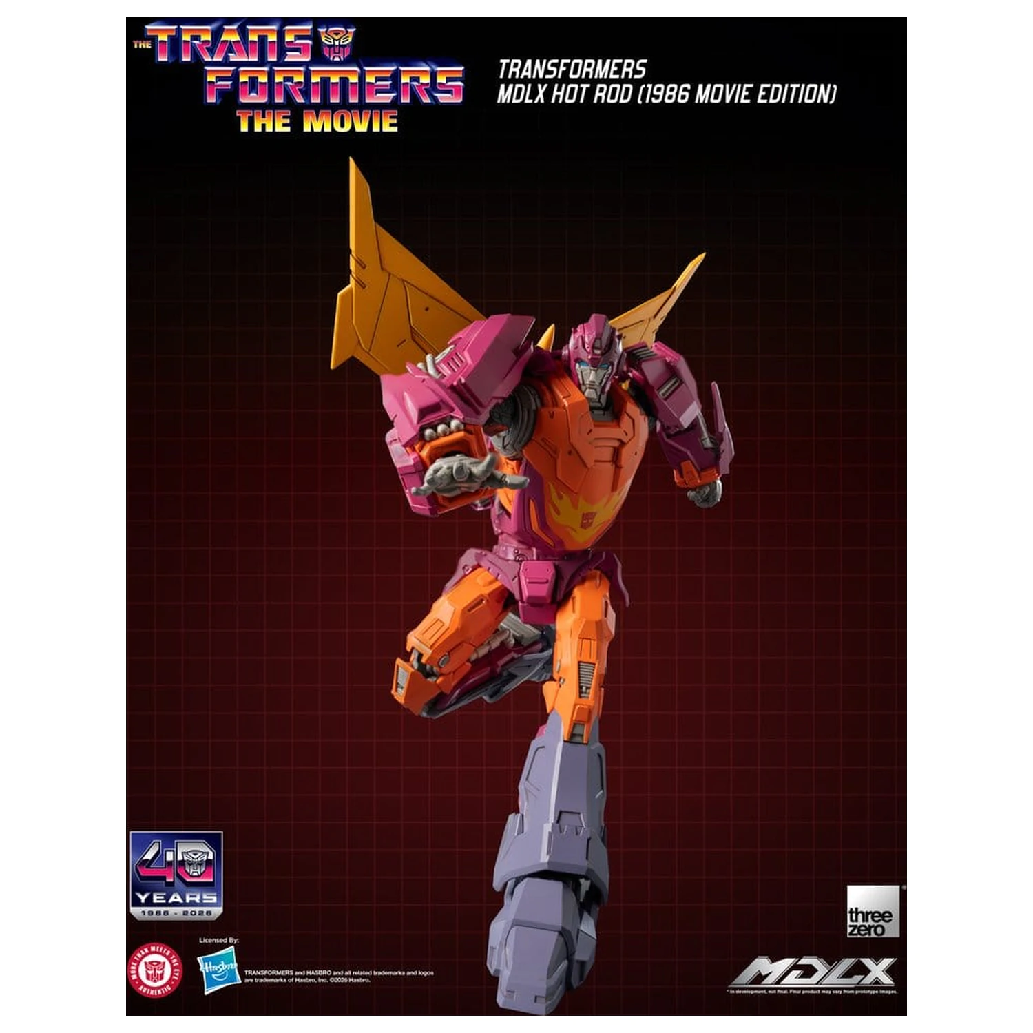 Transformers MDLX akčná figúrka Hot Rod (1986 Movie Edition) 18 cm produktová fotografia