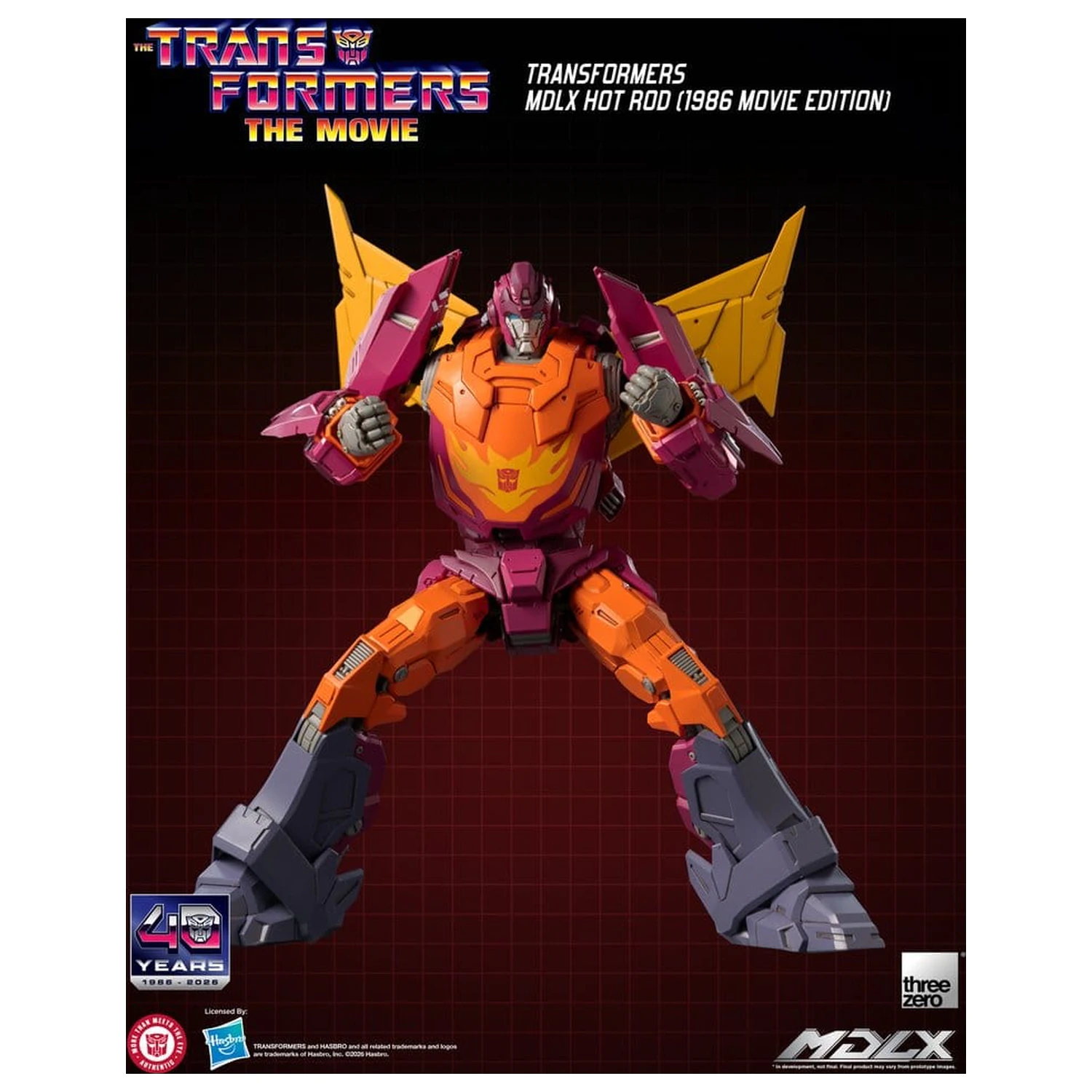 Transformers MDLX akčná figúrka Hot Rod (1986 Movie Edition) 18 cm produktová fotografia
