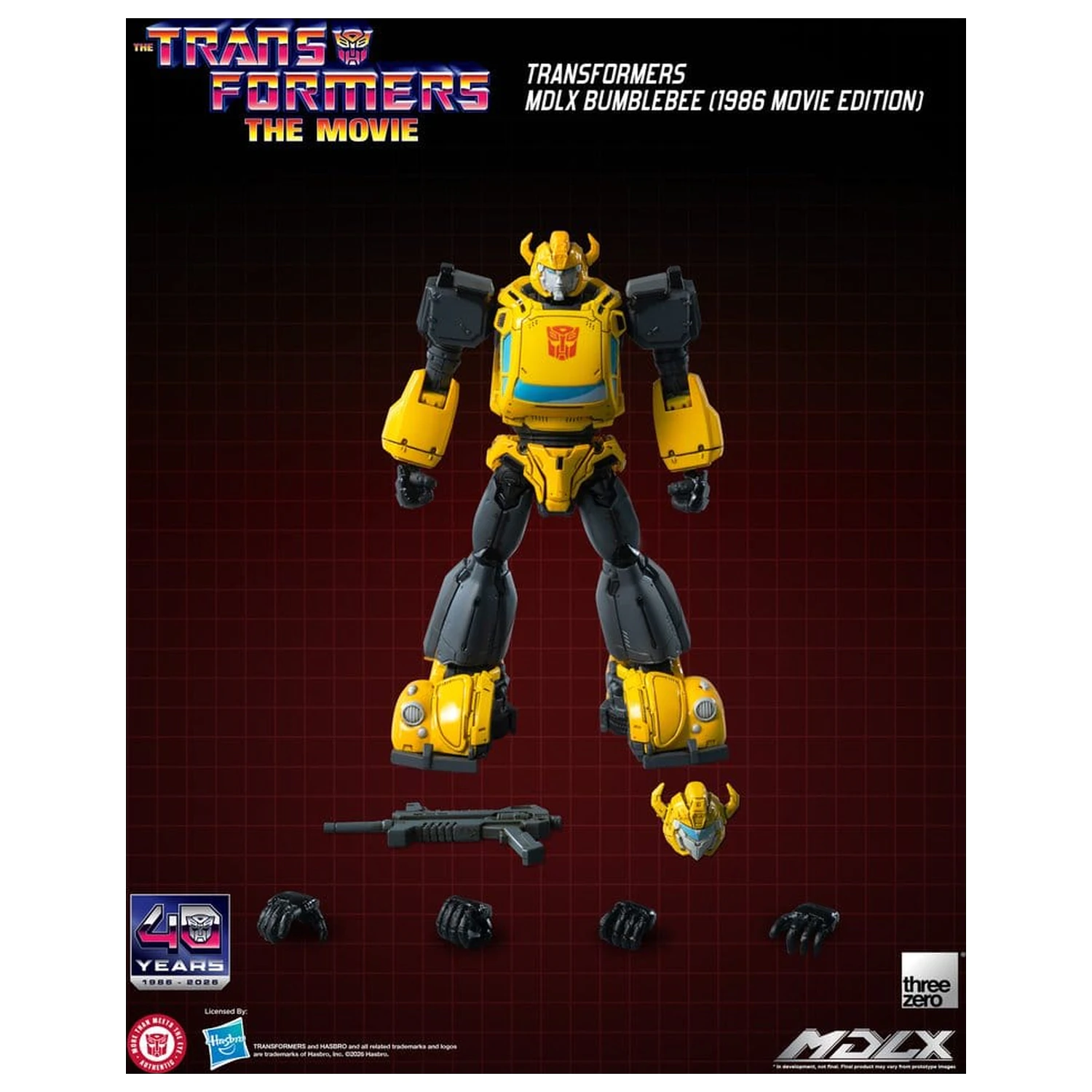 Transformers MDLX akčná figúrka Bumblebee (1986 Movie Edition) 12 cm produktová fotografia